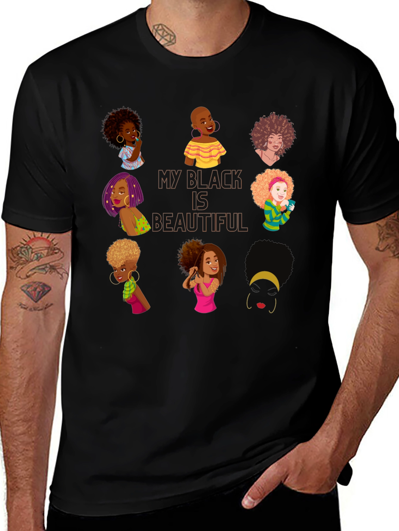 Variant 17 of My Black Is Beautiful Graphic T-Shirt