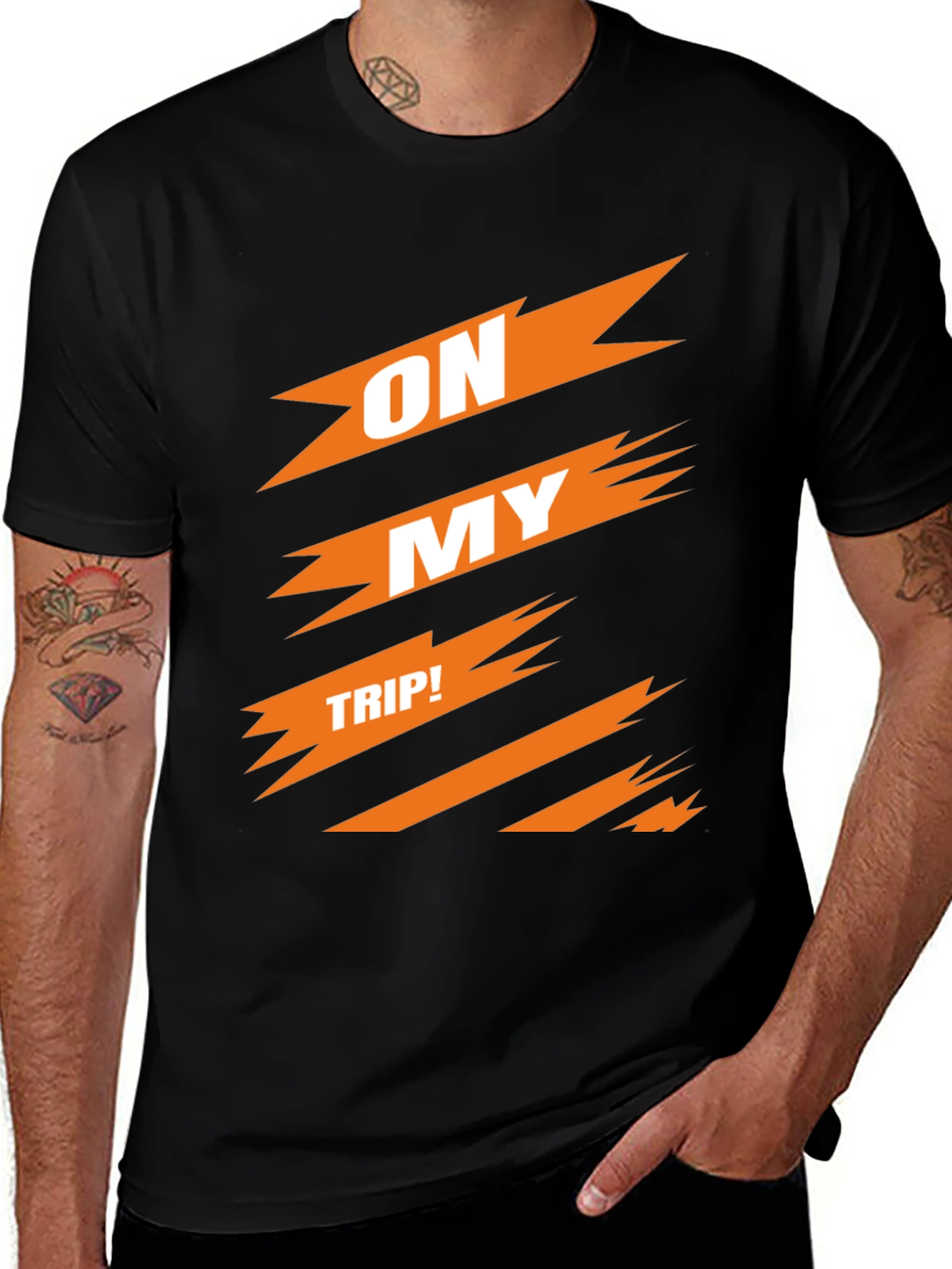Variant 16 of On My Trip Black Graphic Tee