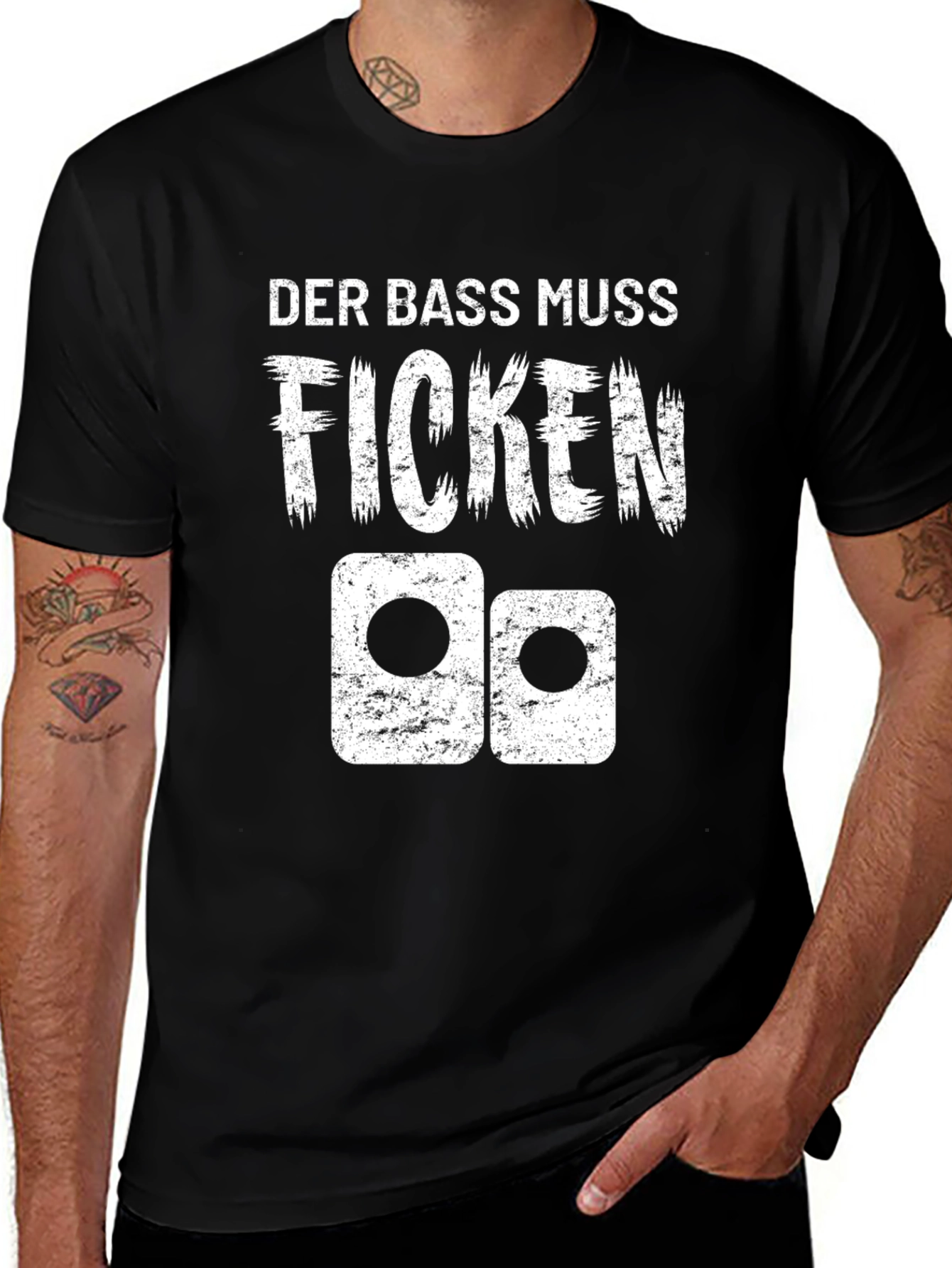 Variant 14 of Der Bass Muss Ficken T-Shirt