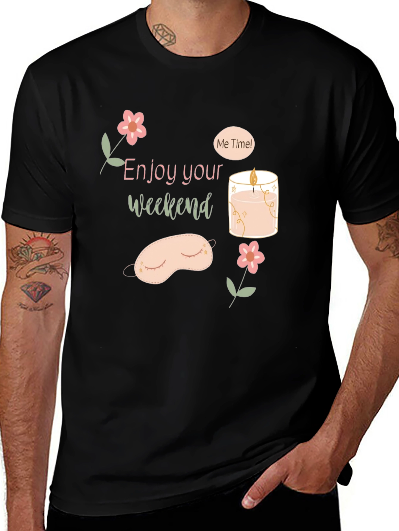 Variant 5 of Relaxing Weekend Tee: Enjoy Your Me Time