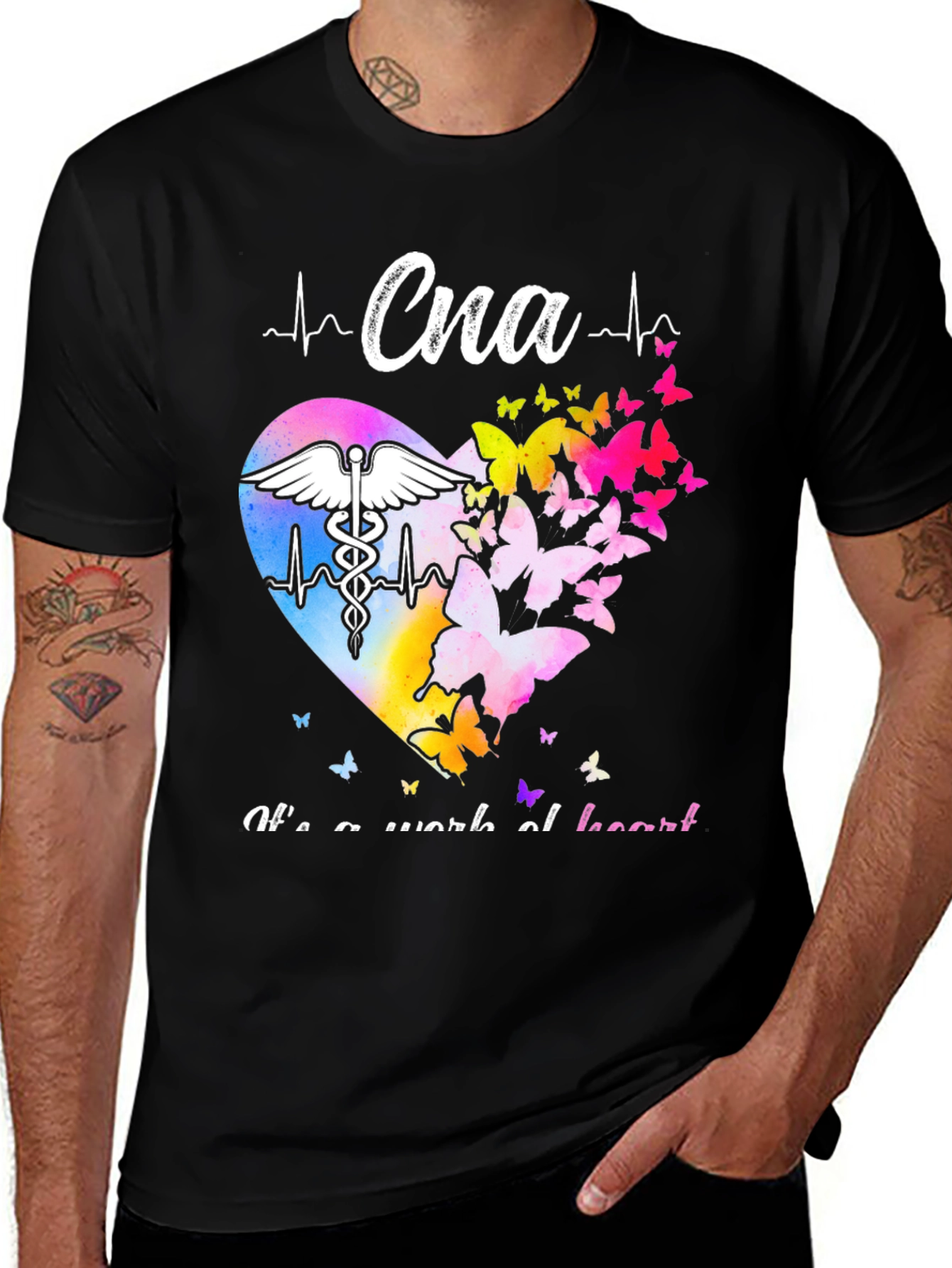 CNA Heartbeat Butterfly Graphic T-Shirt