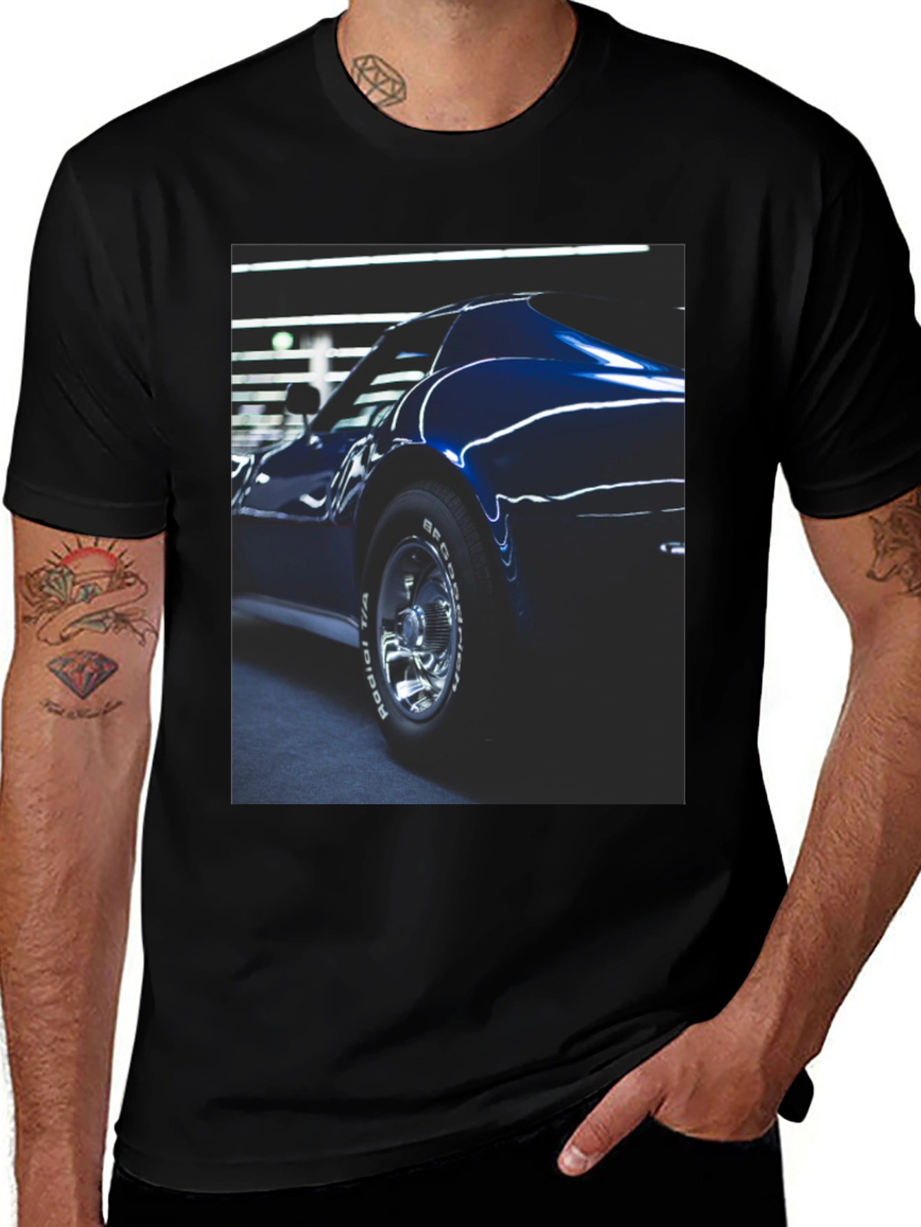 Variant 3 of Classic Car Graphic Tee - Cool & Stylish