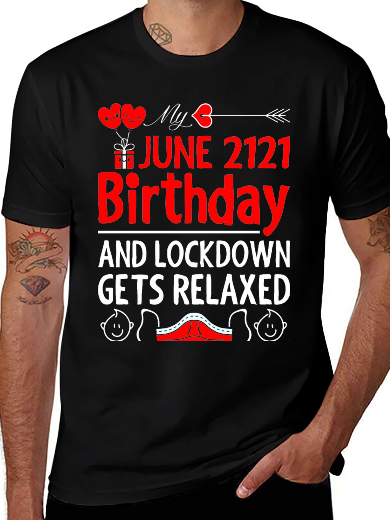Variant 15 of June 2121 Birthday Lockdown Relaxed Graphic Tee