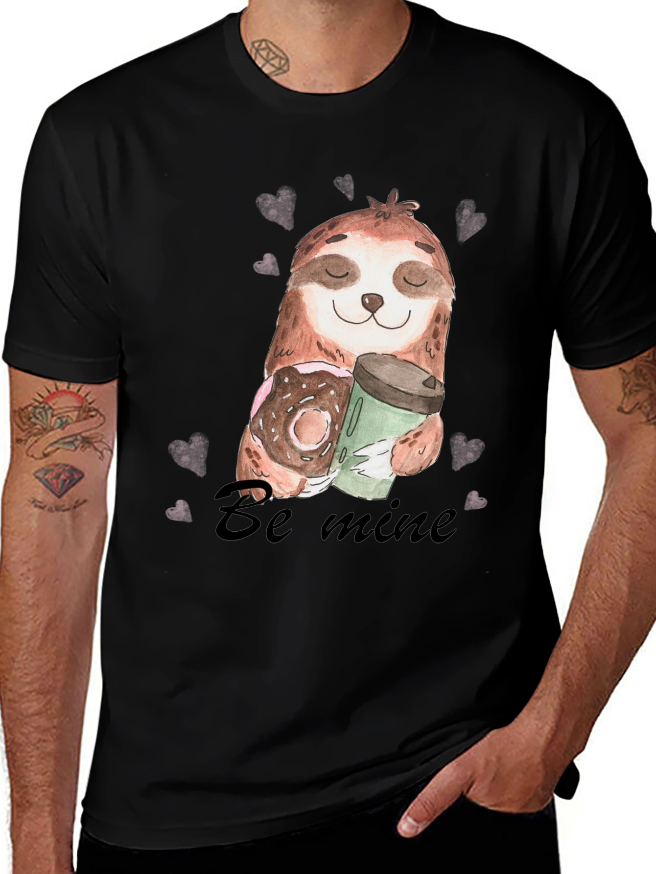 Variant 20 of Be Mine Sloth Valentine's T-Shirt