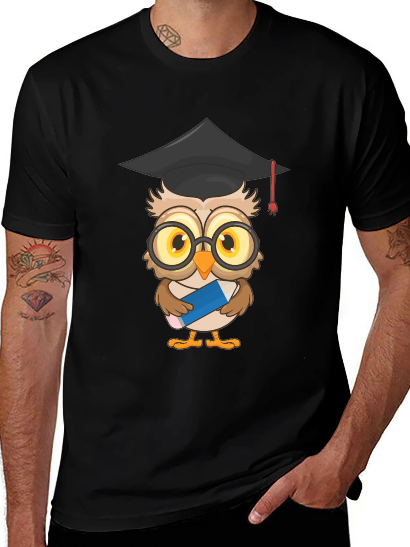 Variant 4 of Graduation Owl T-Shirt - Smart & Stylish Tee