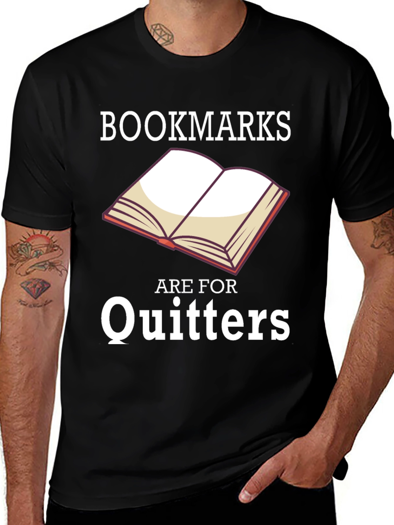 Variant 29 of Bookmarks are for Quitters Graphic Tee