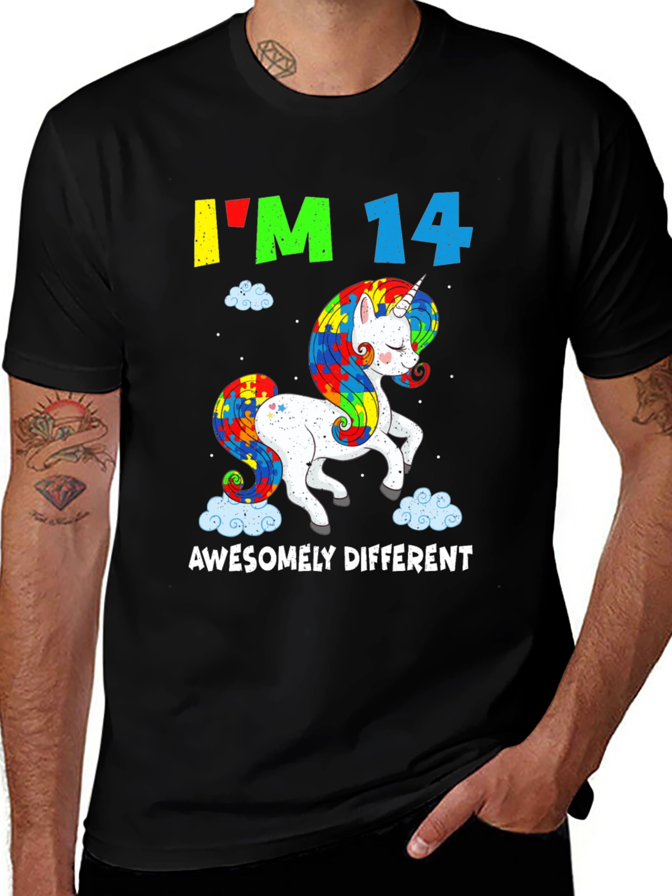 Variant 13 of Awesome Unicorn Birthday Tee