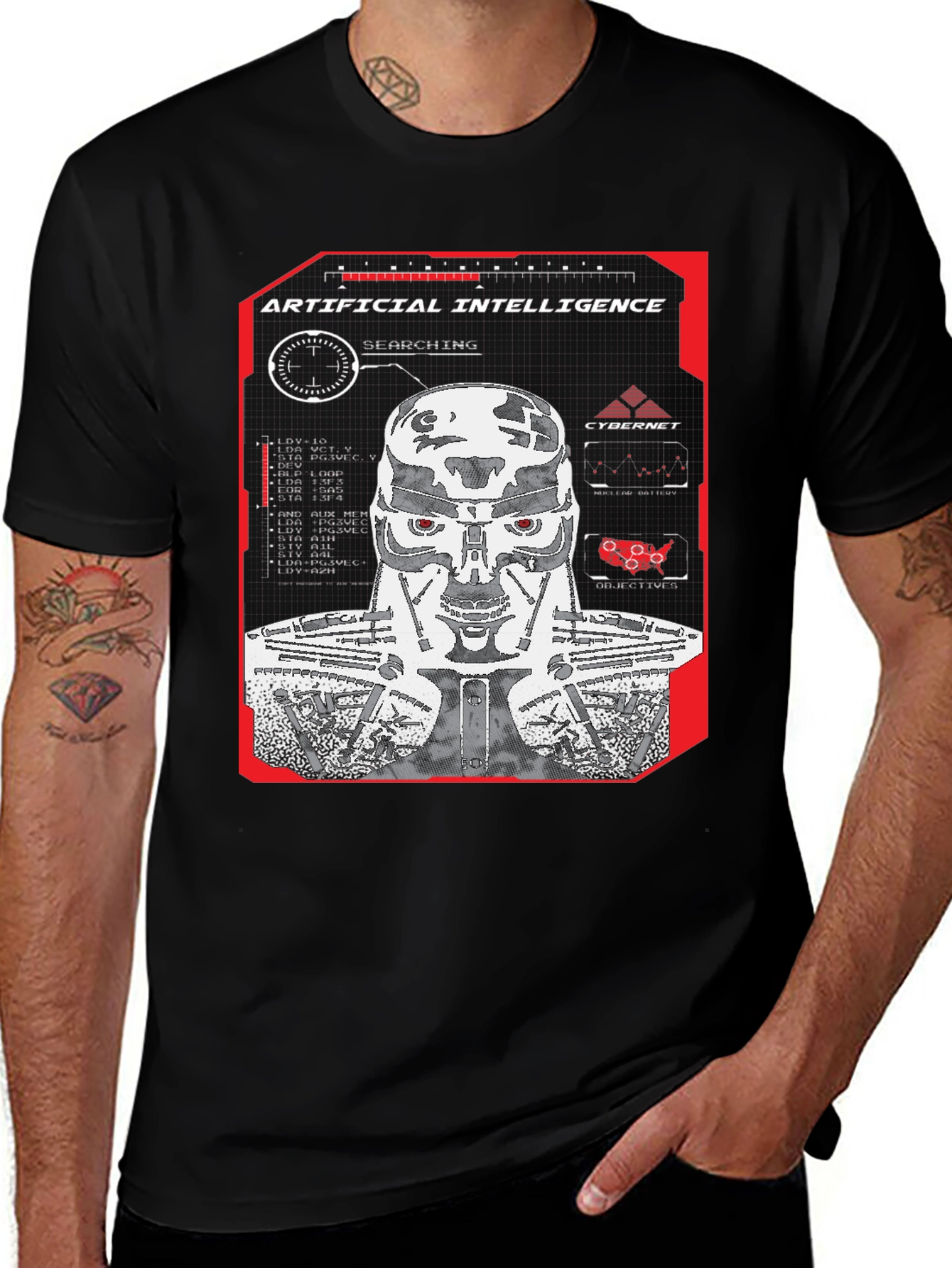 Artificial Intelligence T-Shirt - Cybernet Robot Design