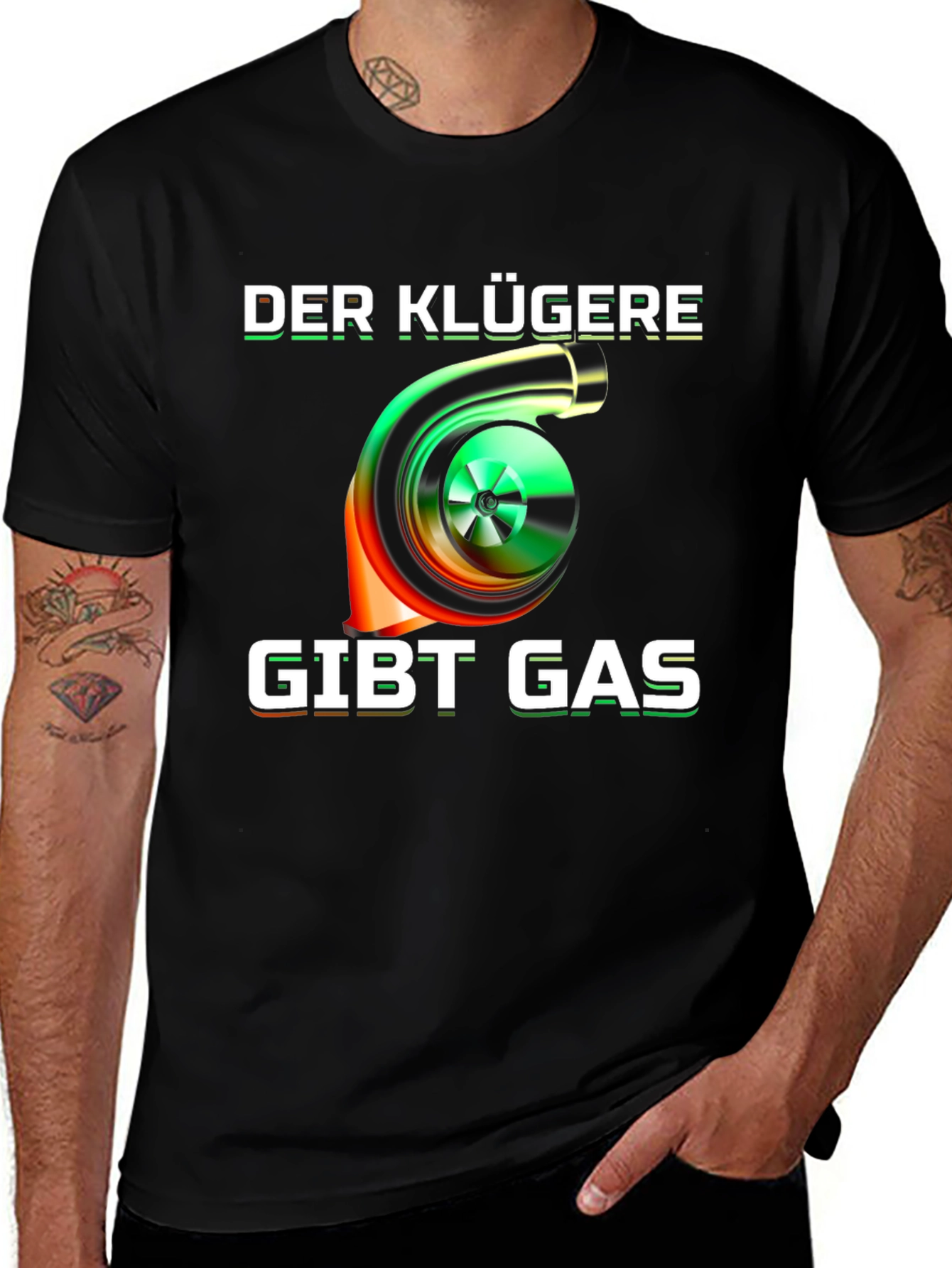 Variant 11 of Turbo 'Der Klügere Gibt Gas' T-Shirt