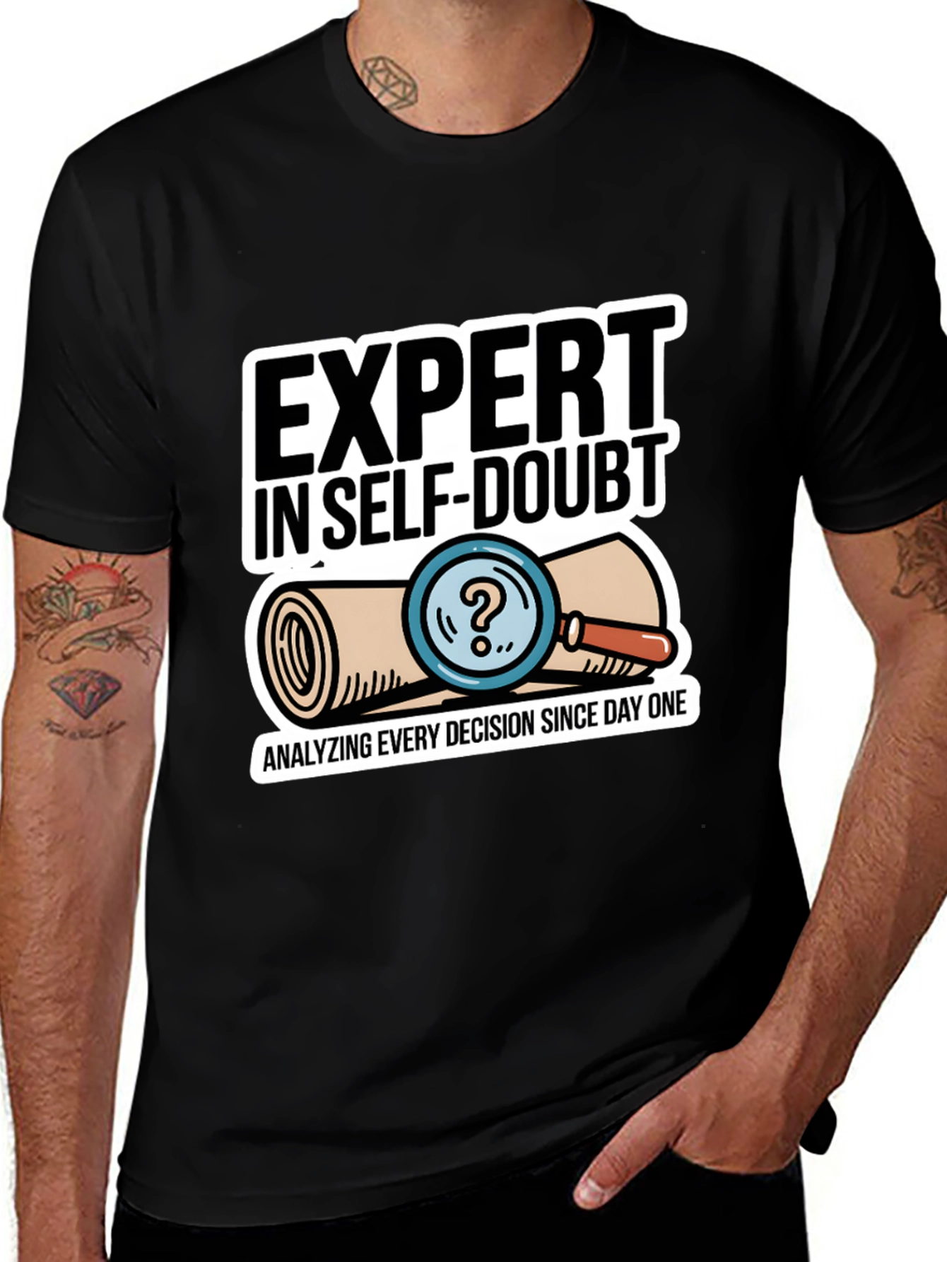 Variant 10 of Expert in Self-Doubt Graphic Tee