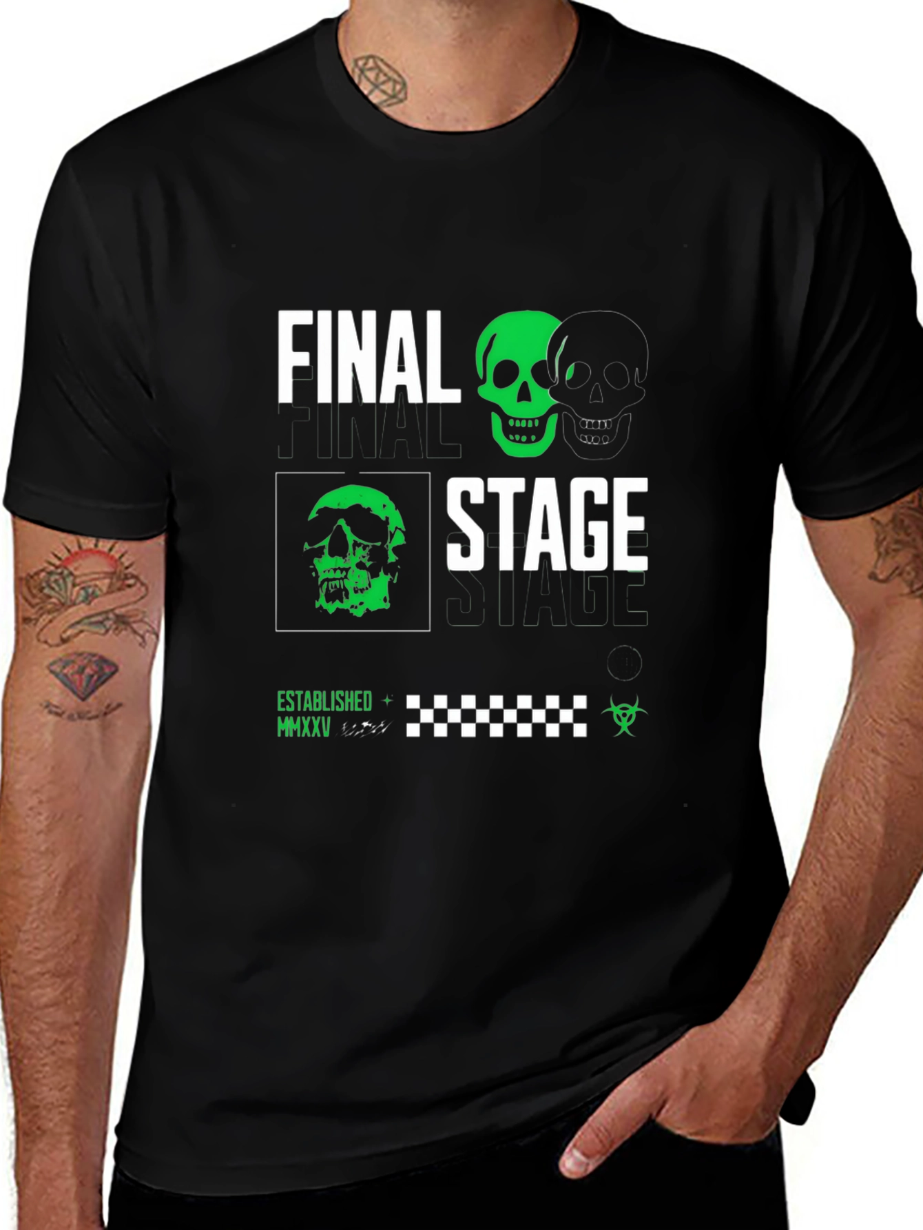 Variant 29 of Final Stage Graphic Tee - Black