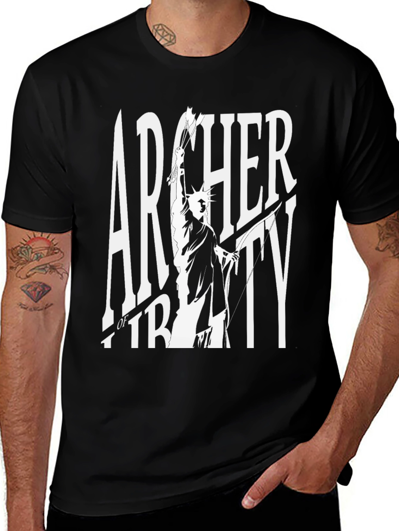 Variant 5 of Archer of Liberty Graphic T-Shirt
