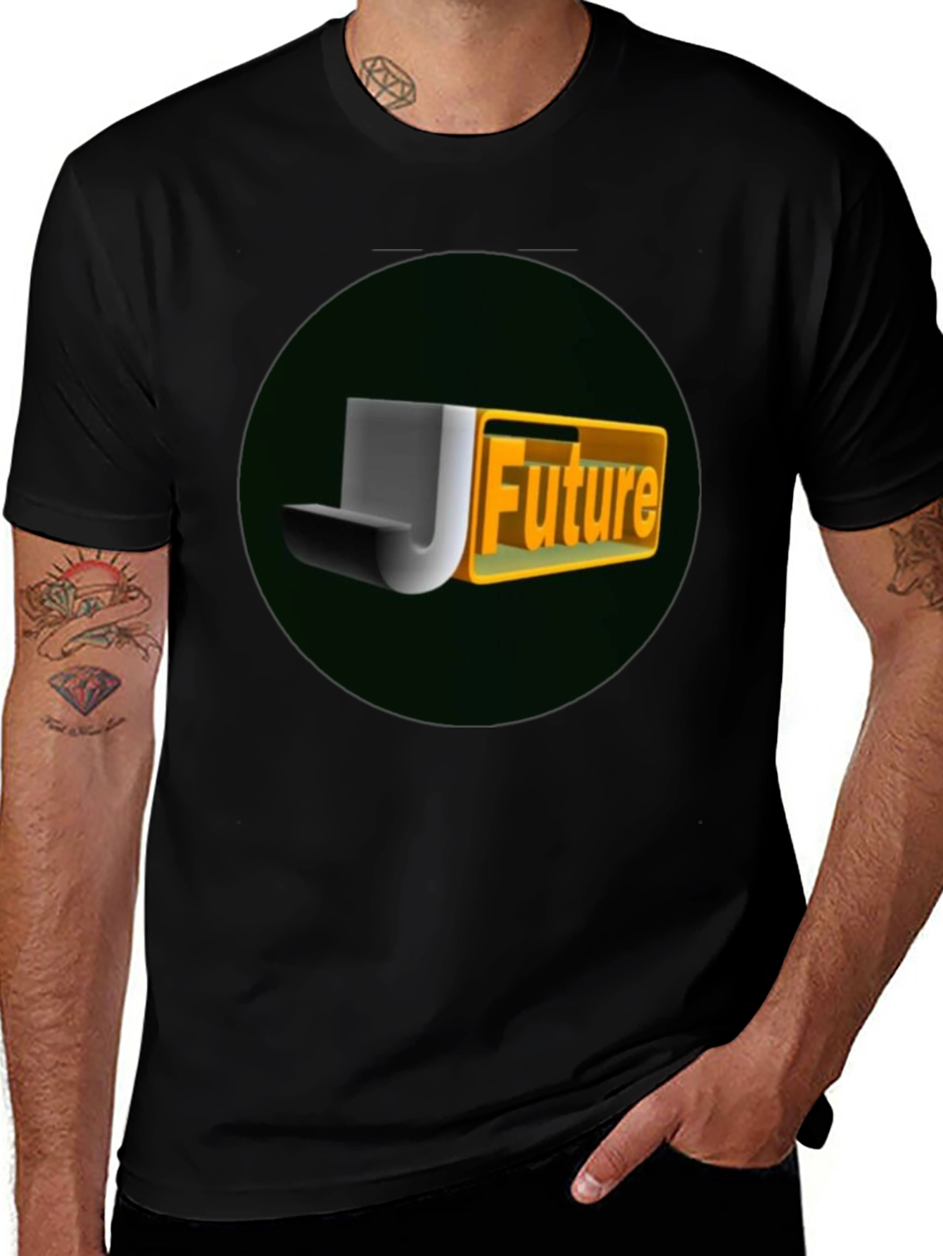 Variant 9 of Future Logo Black T-Shirt