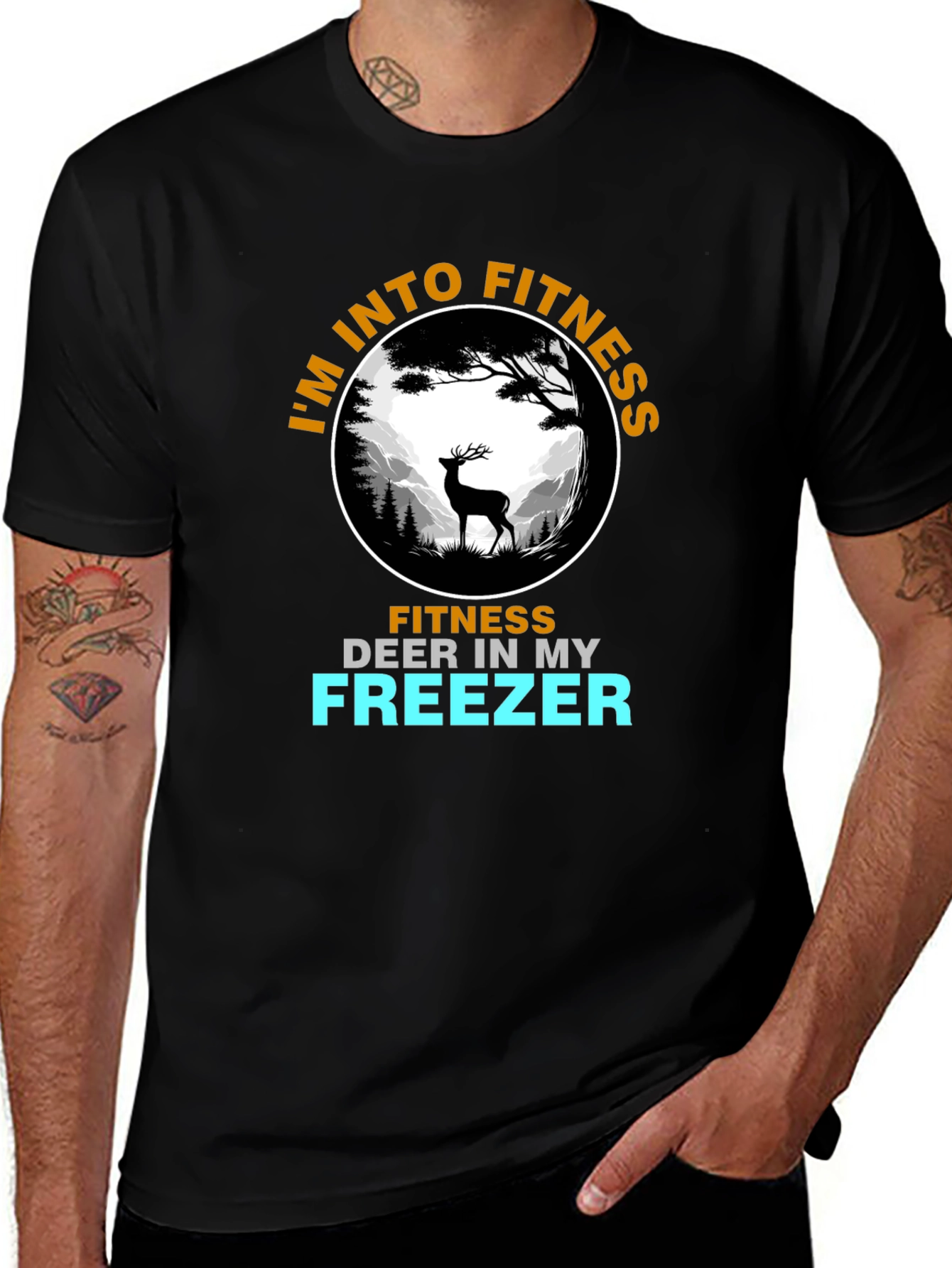 Variant 18 of Fitness Deer T-Shirt - Funny Hunting Tee