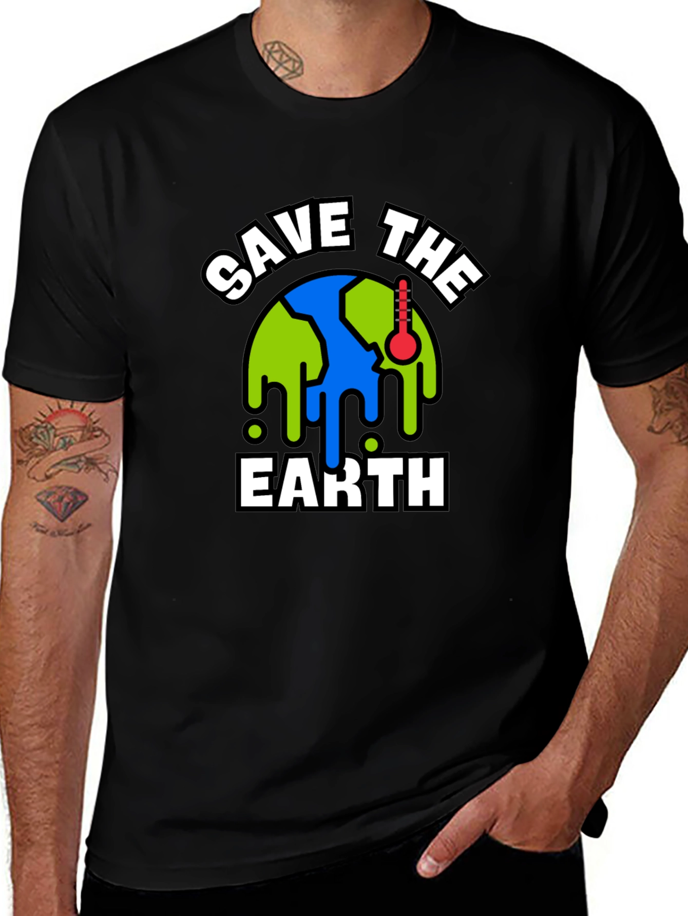 Variant 14 of Save the Earth Graphic Tee - Global Warming Awareness