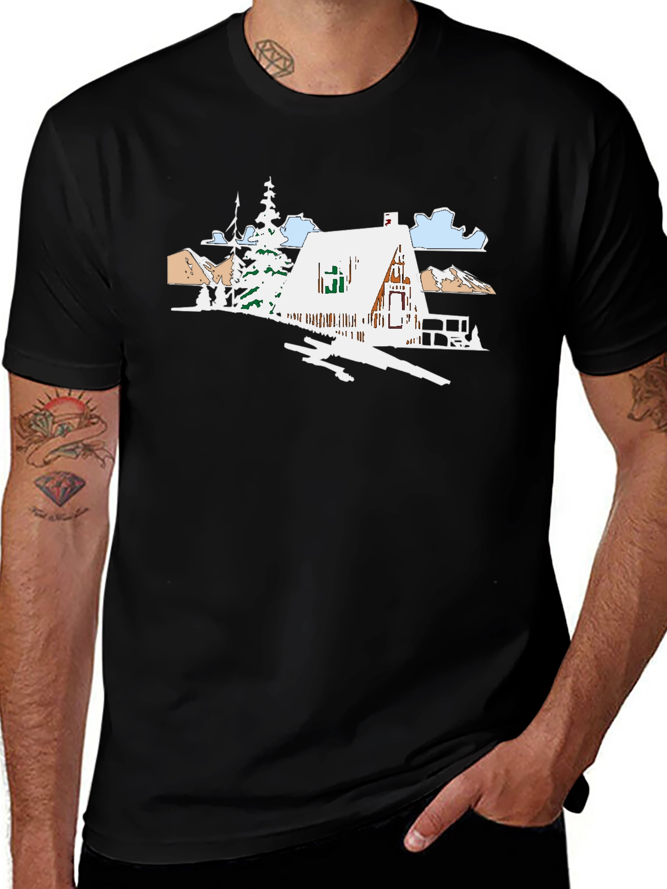 Cabin T-Shirt: Mountain Home Tee