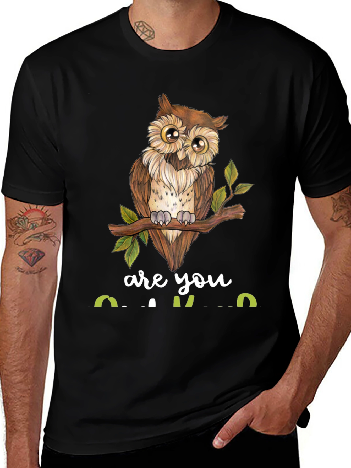 Variant 5 of Owl Are You Okay? Graphic Tee