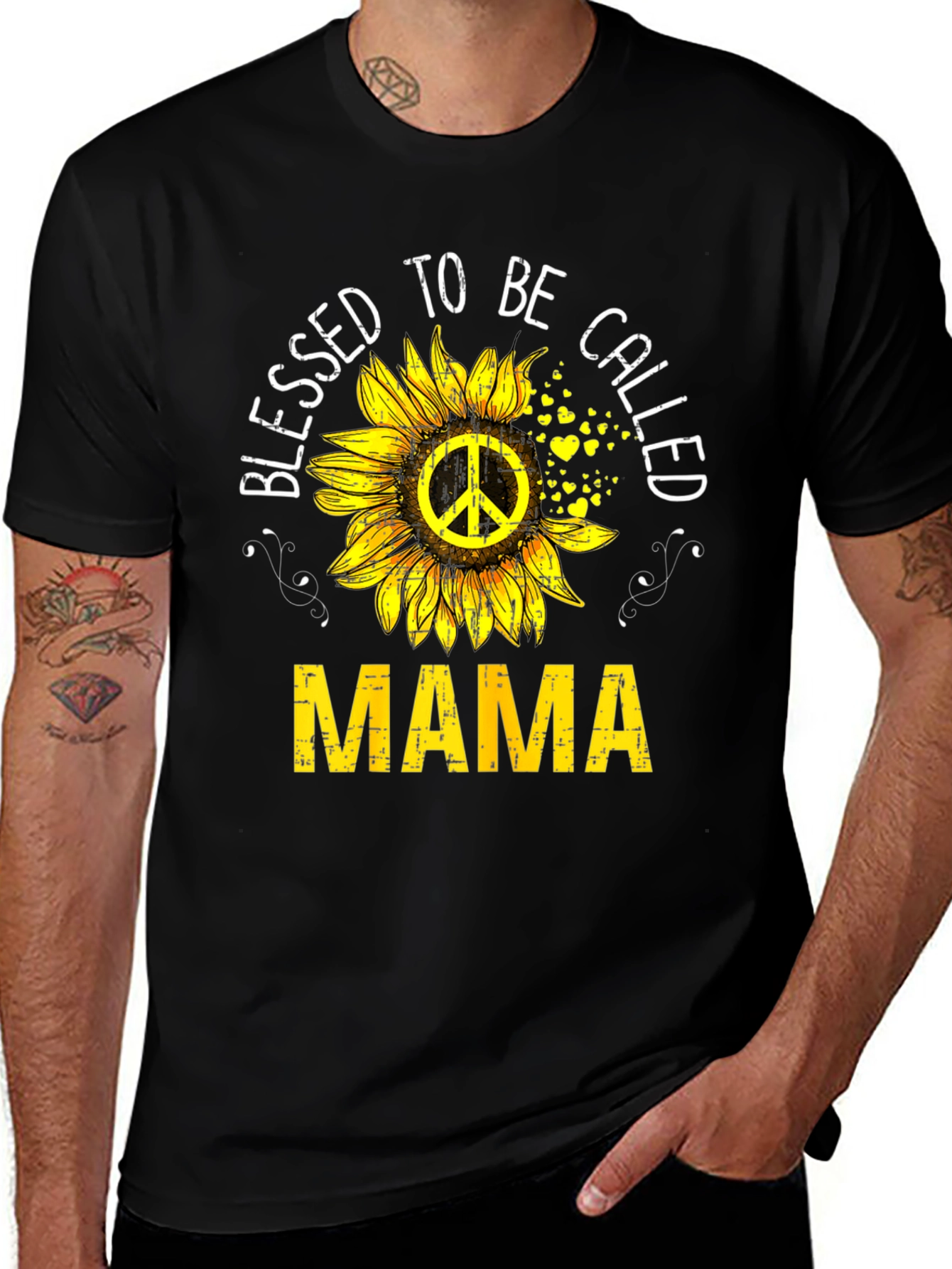 Variant 10 of Blessed To Be Called Mama Sunflower T-Shirt