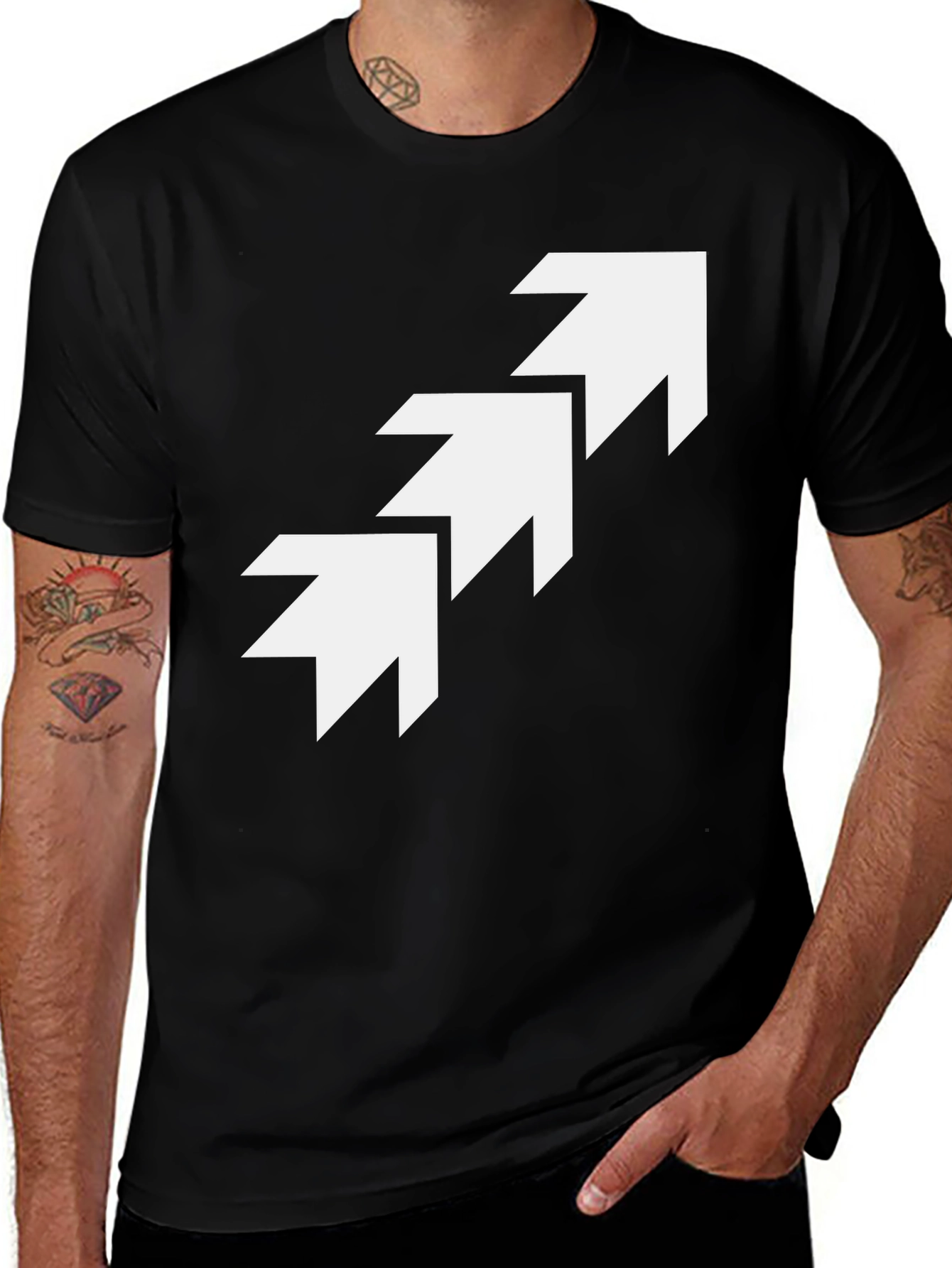 Variant 8 of Arrow Graphic Tee - Modern Design