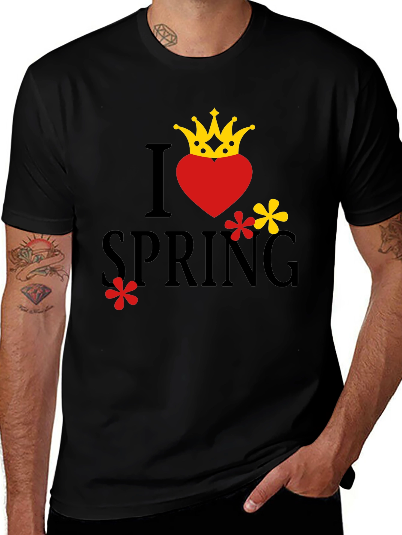 Variant 24 of I Heart Spring Crown Graphic T-Shirt