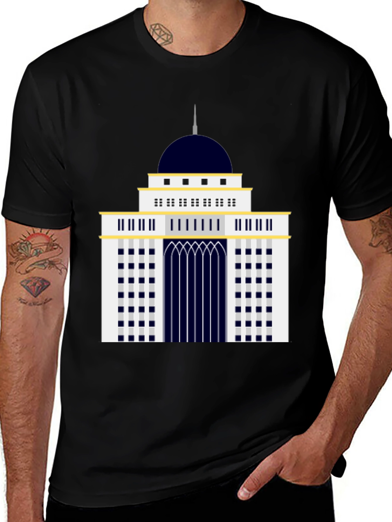 Architectural Building Graphic T-Shirt