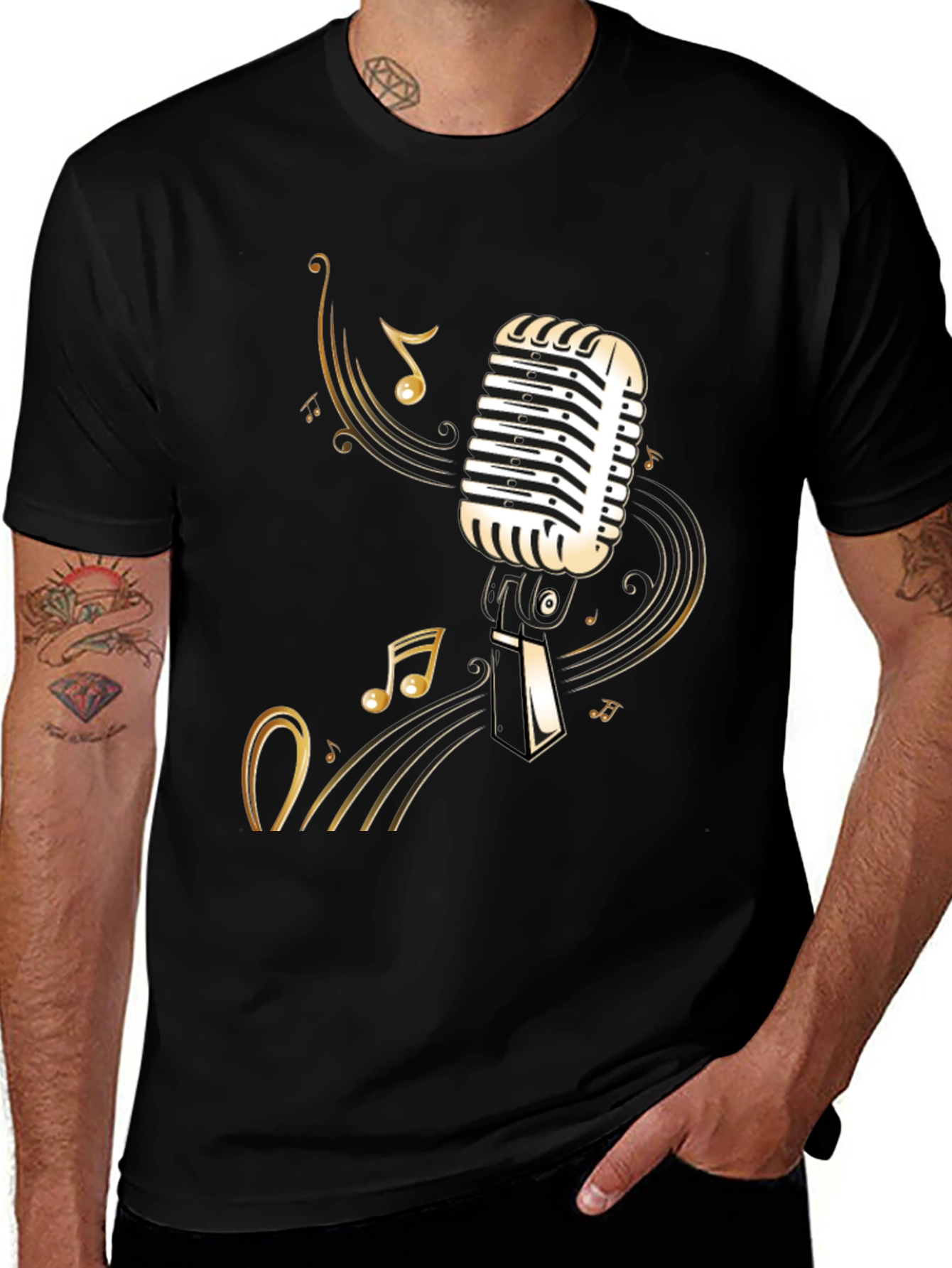 Vintage Microphone Graphic Tee