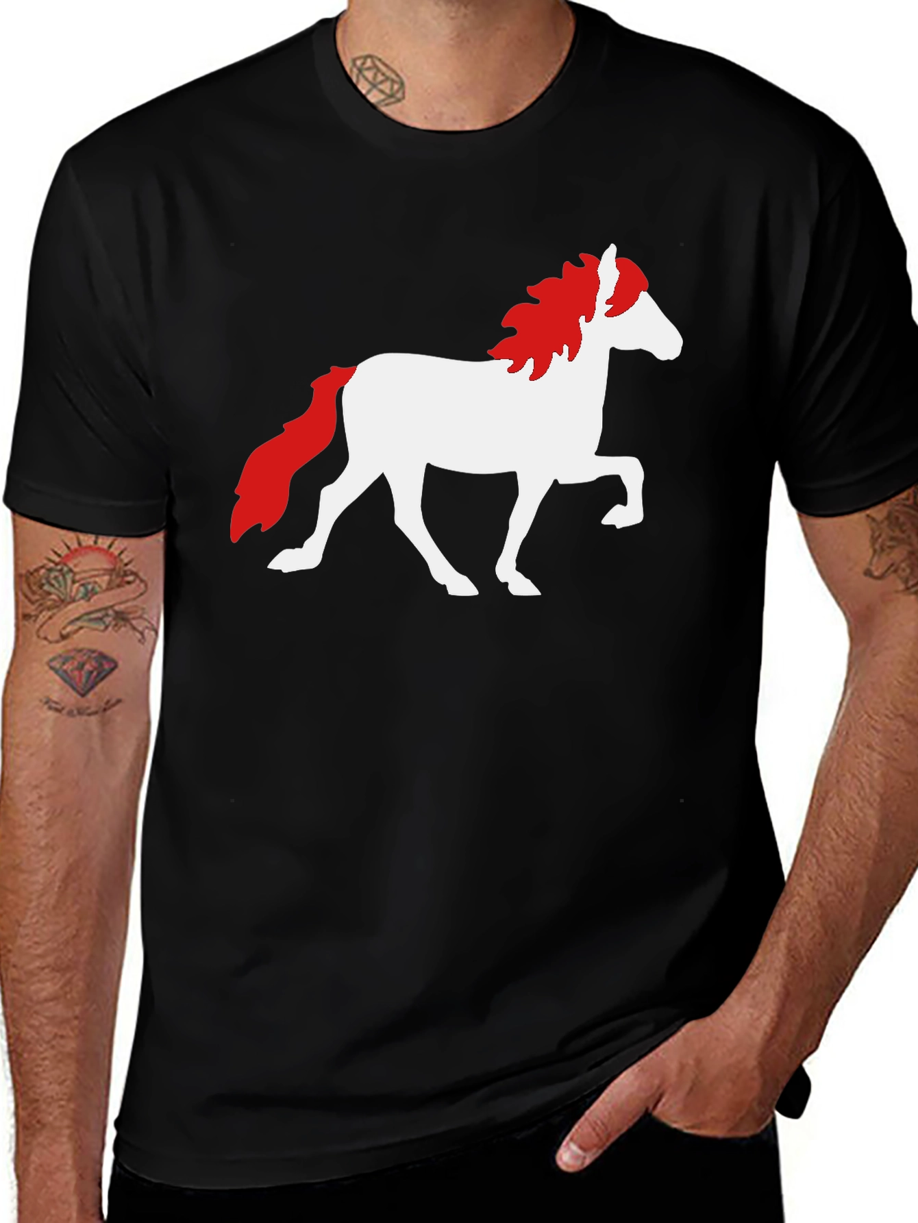 Variant 11 of Horse Graphic T-Shirt