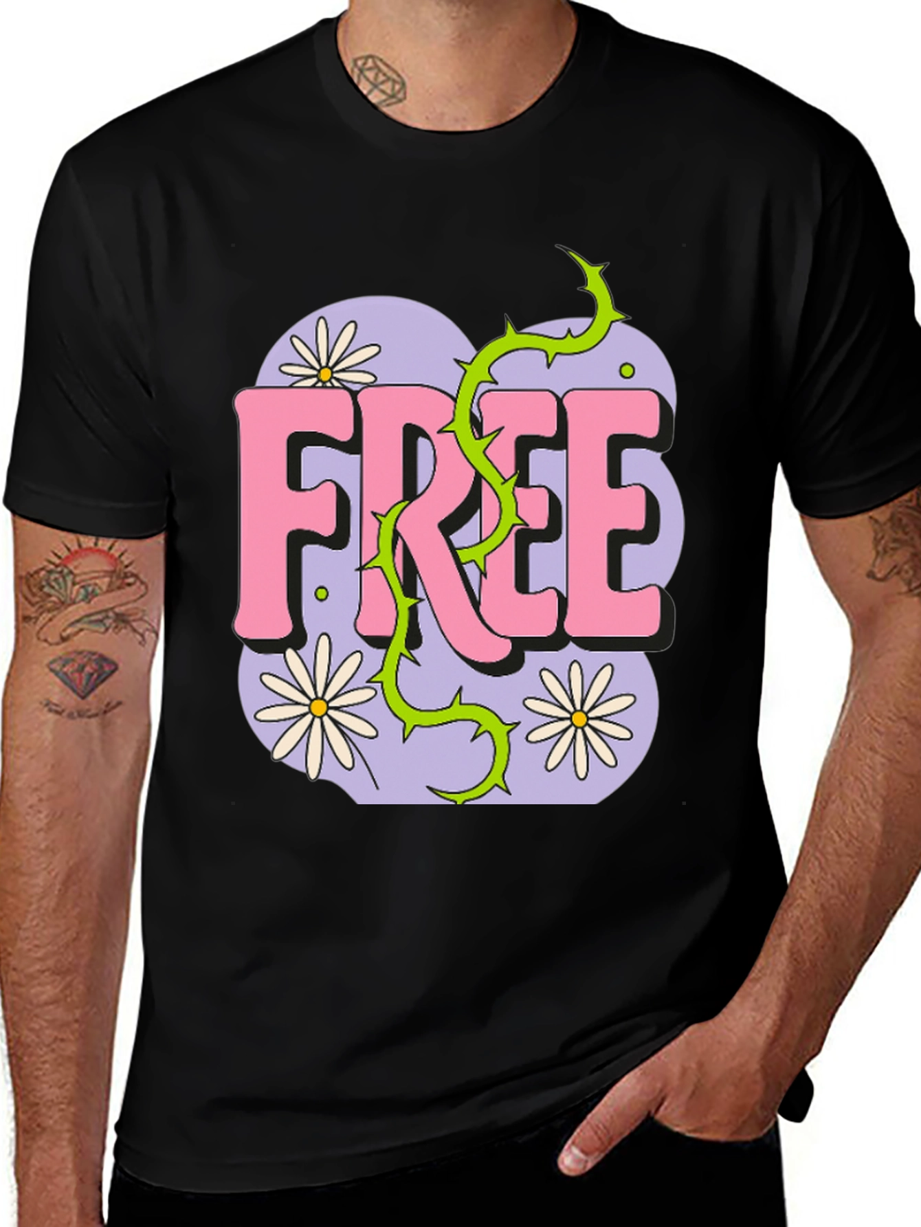 Variant 29 of Free Spirit Graphic Tee - Black
