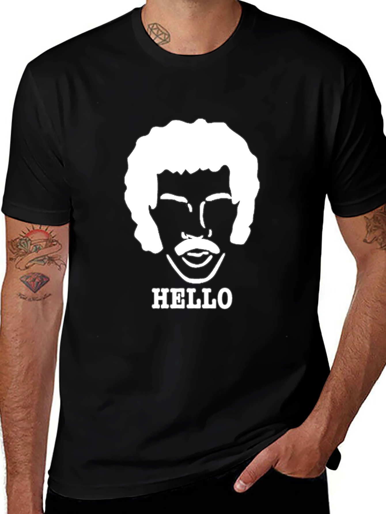 Lionel Richie Hello T-Shirt - Black