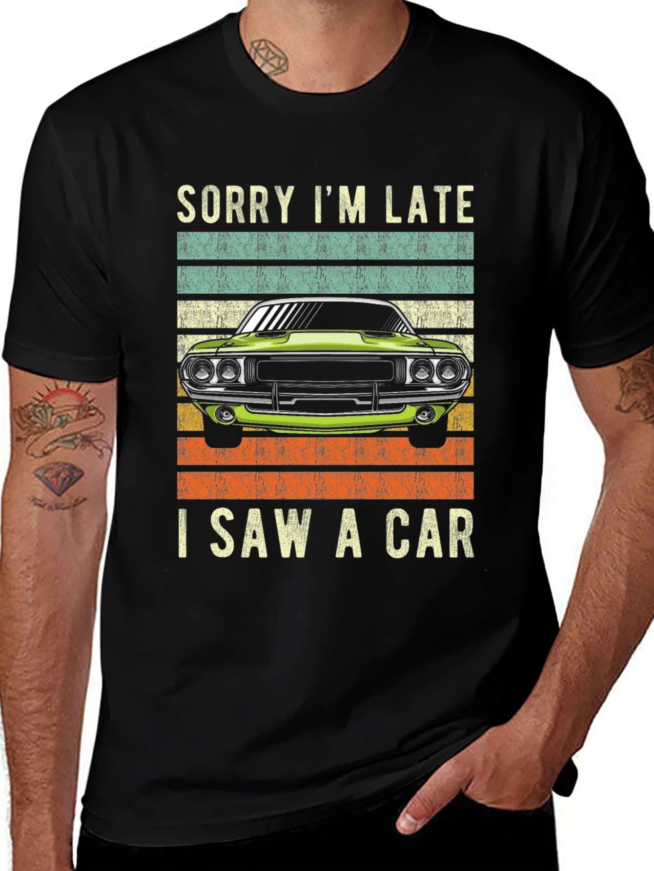 Variant 3 of Sorry I'm Late I Saw A Car T-Shirt