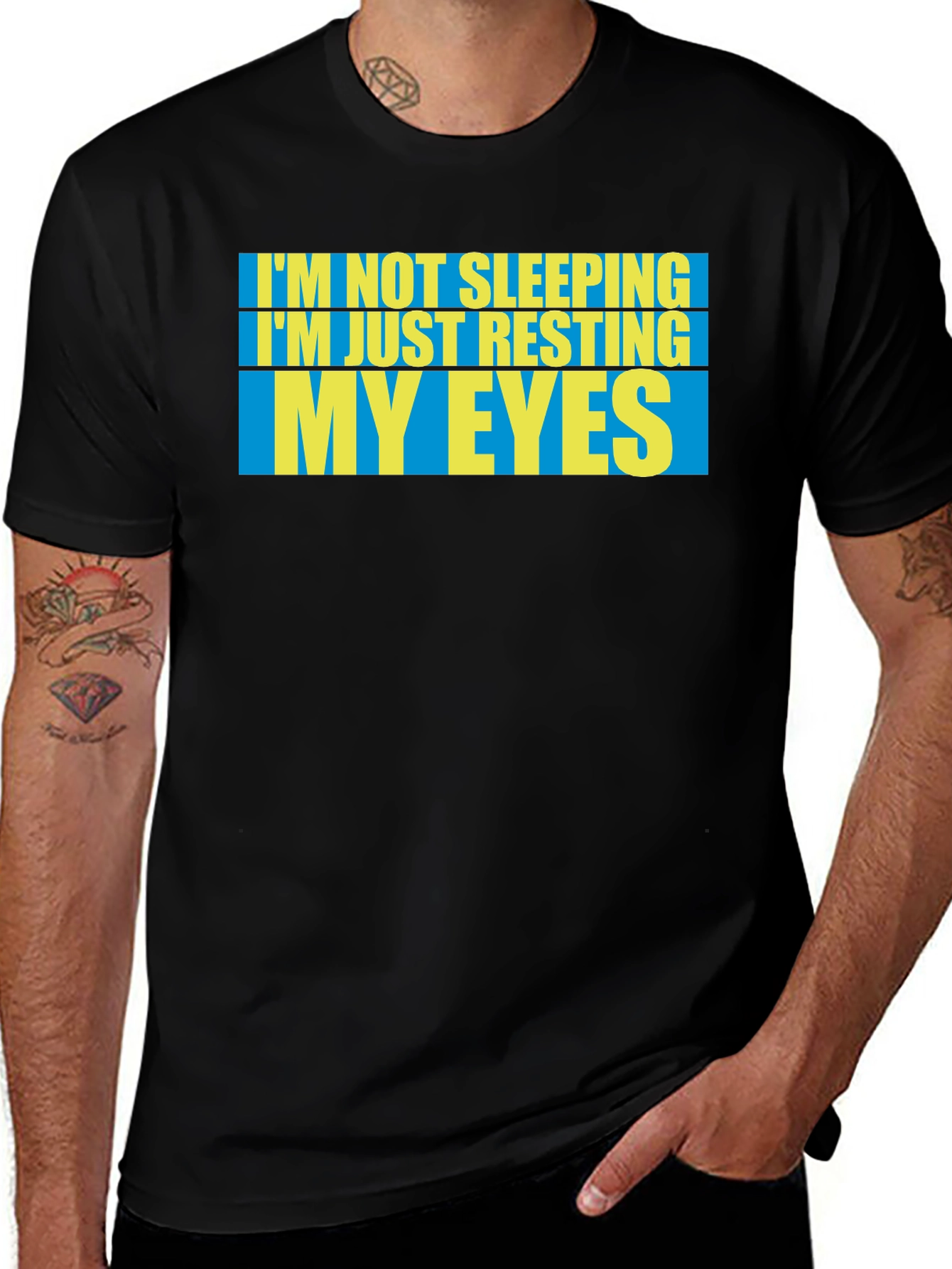 Variant 29 of Resting My Eyes T-Shirt - Funny Sleep Tee