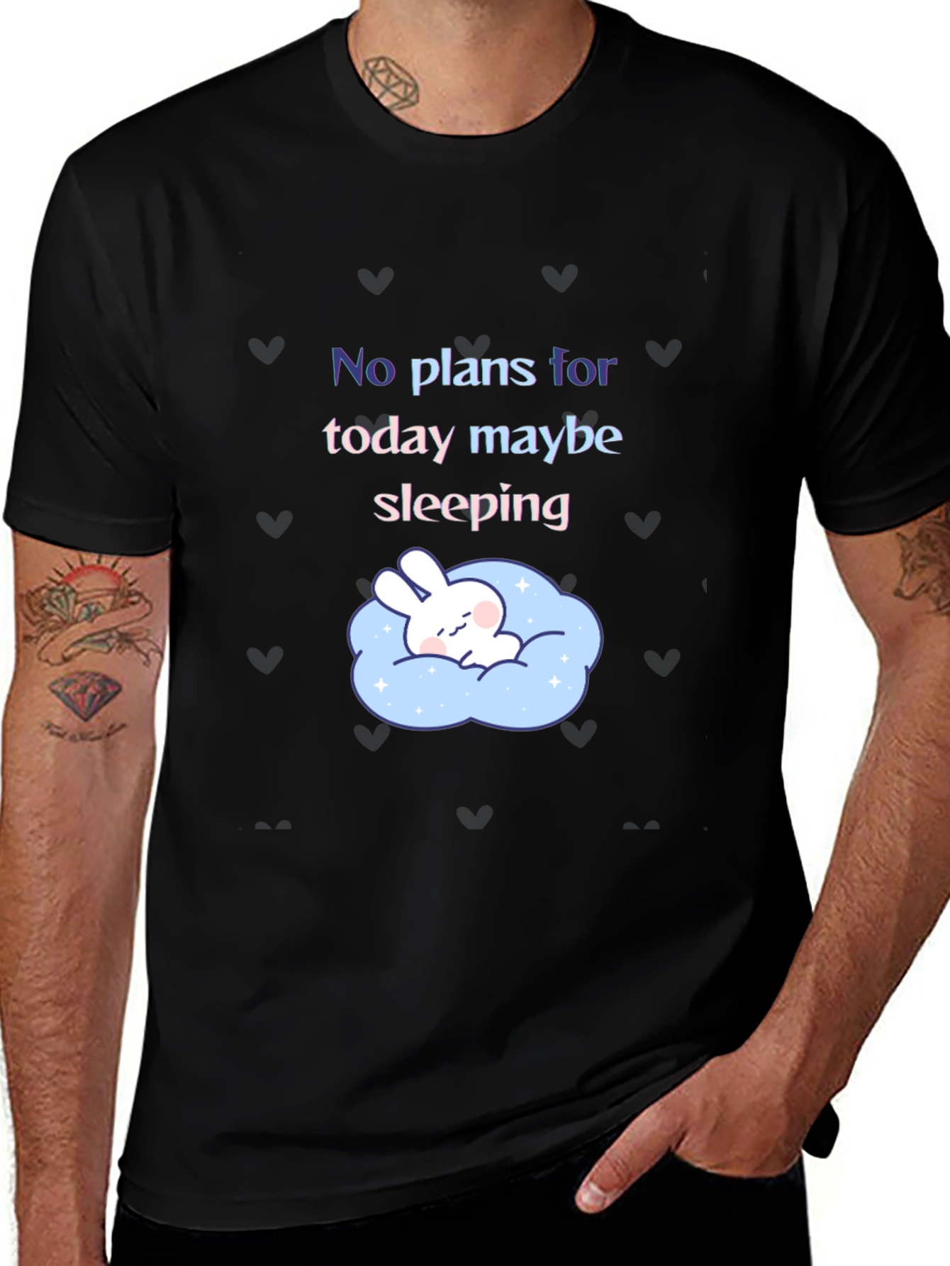Variant 3 of Relaxed Fit Graphic Tee - No Plans, Just Sleep