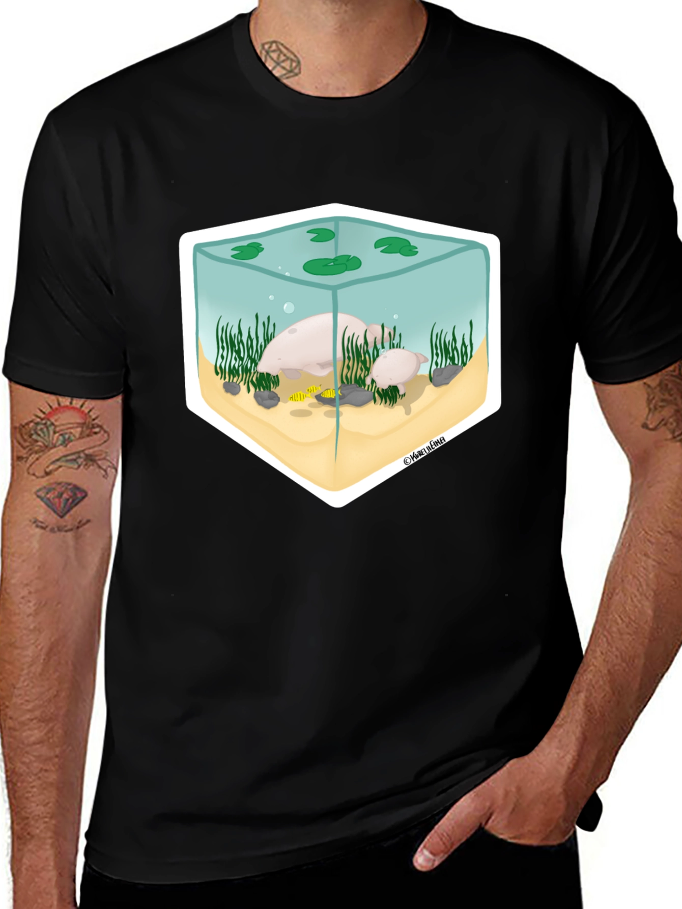 Variant 19 of Aquarium Graphic Tee - Unique Design