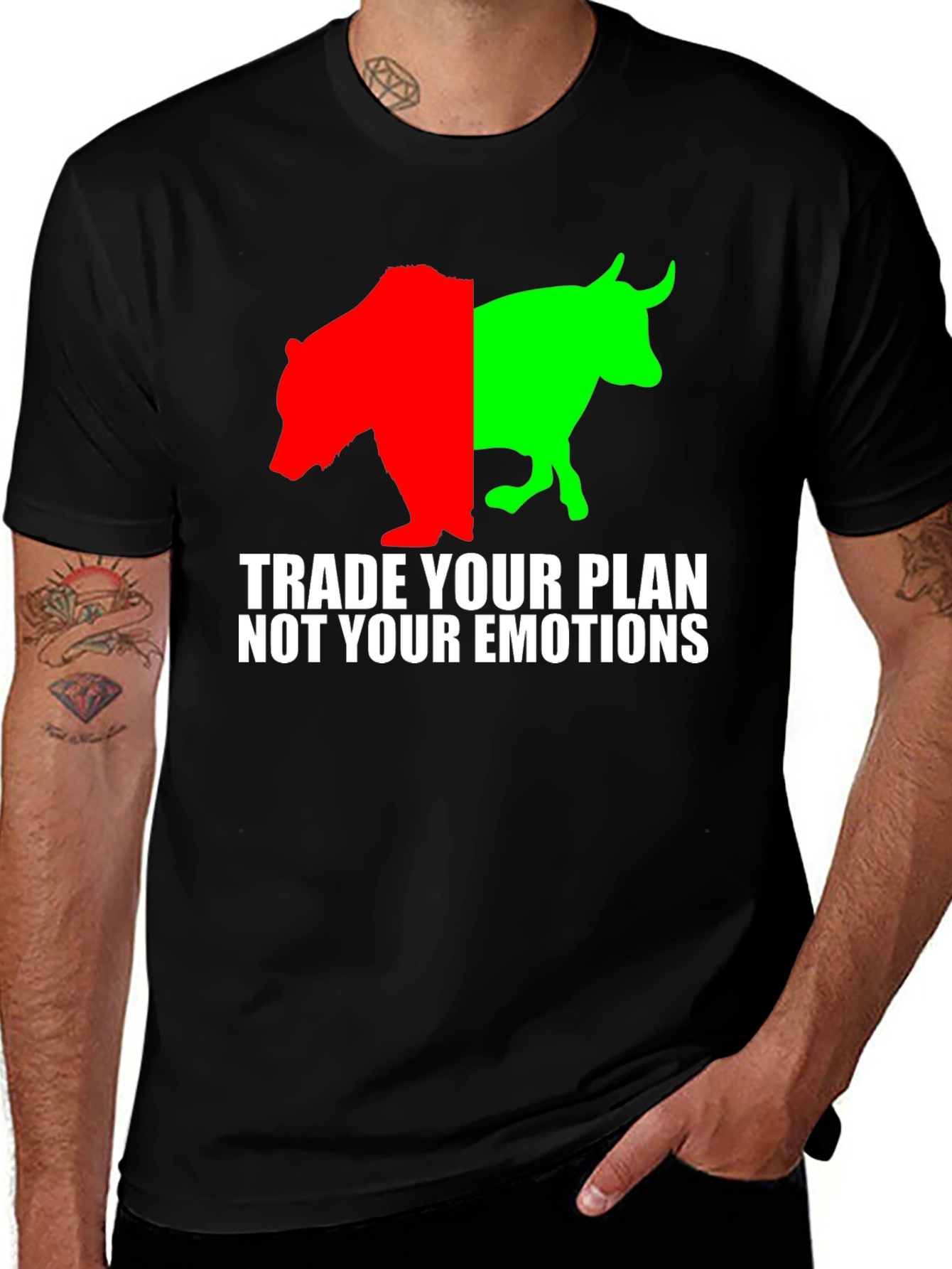 Variant 19 of Trade Your Plan, Not Emotions T-Shirt