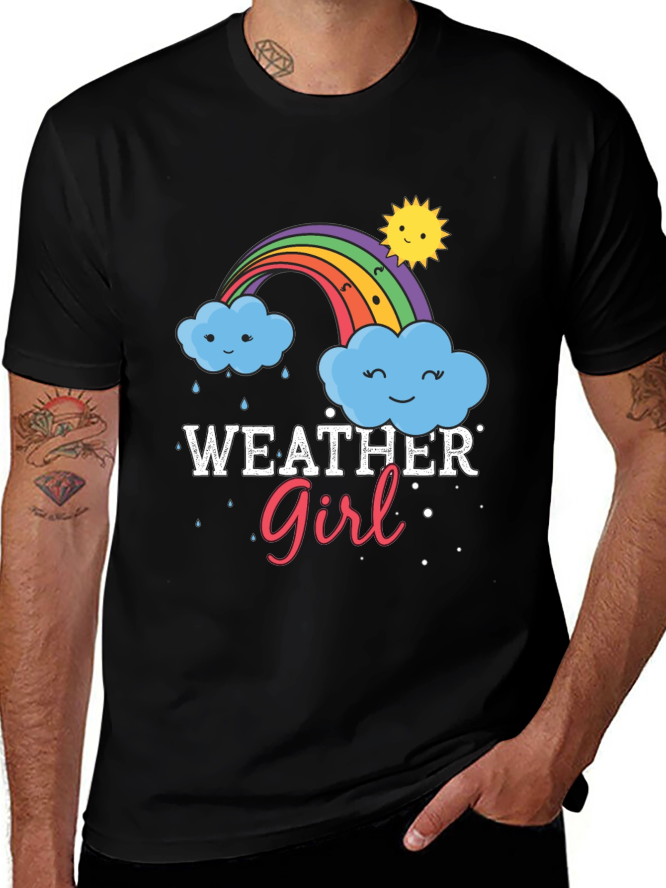 Variant 2 of Weather Girl Rainbow Graphic Tee