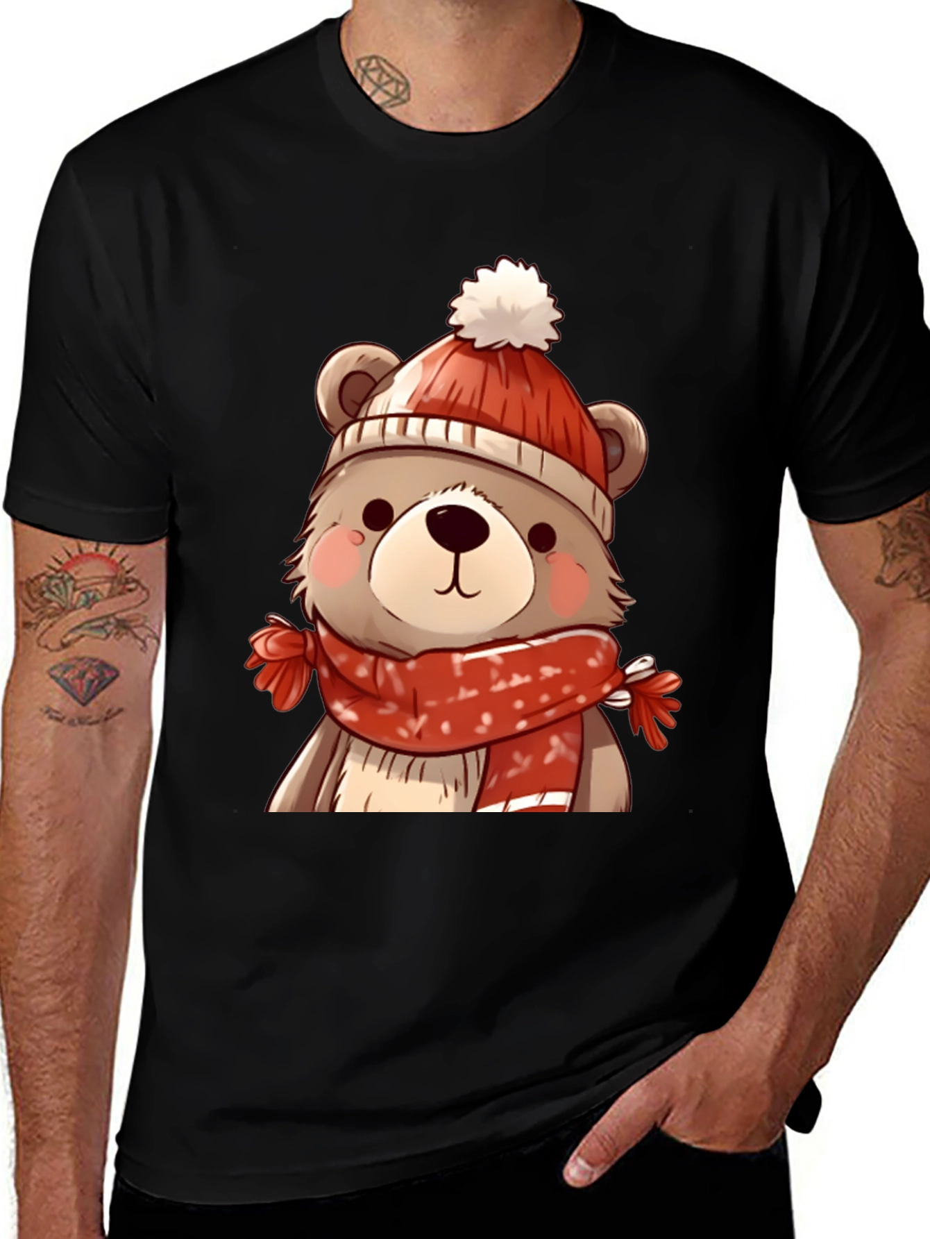Variant 7 of Winter Bear T-Shirt - Festive Holiday Style