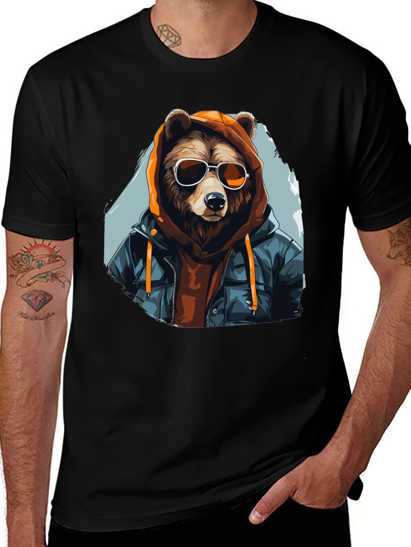 Variant 18 of Cool Bear Graphic Tee - Urban Style