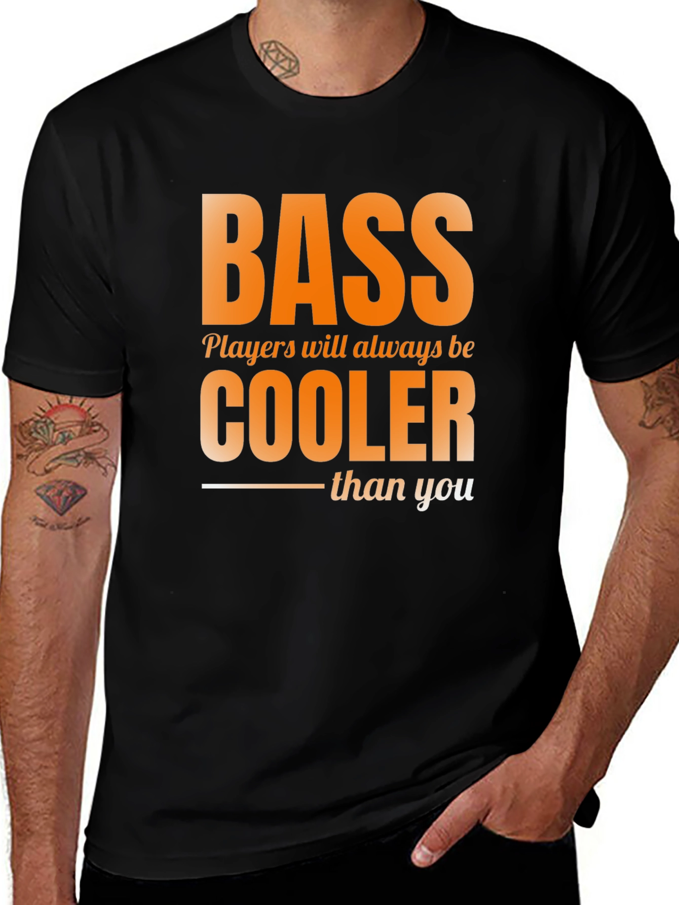 Bass Players Are Cooler T-Shirt - Music Lover Gift