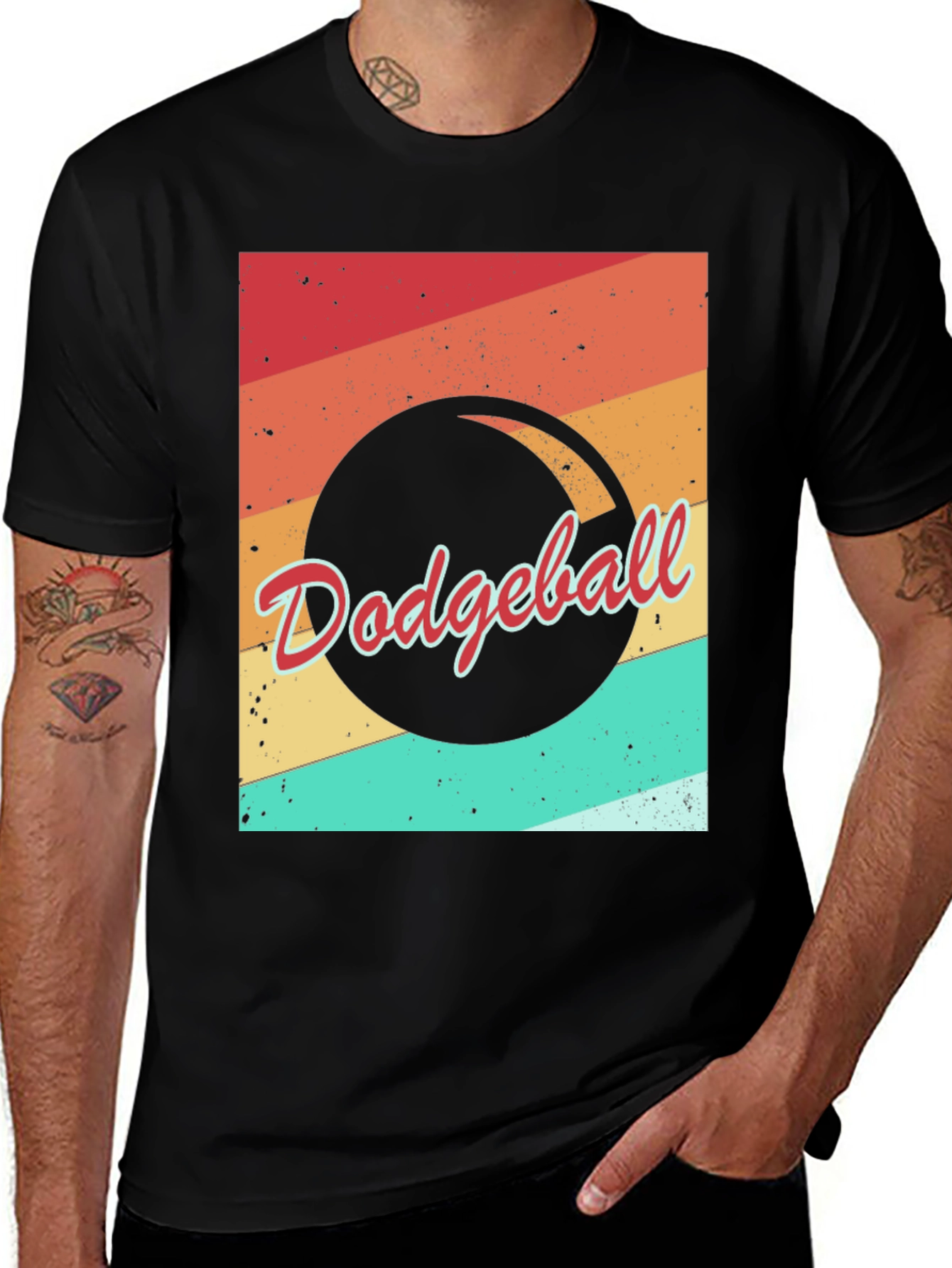 Variant 5 of Retro Dodgeball T-Shirt - Vintage Style