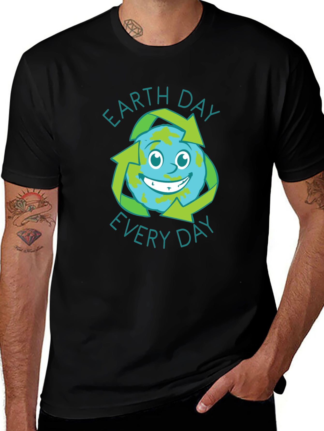 Earth Day Every Day Graphic Tee - Recycle T-Shirt