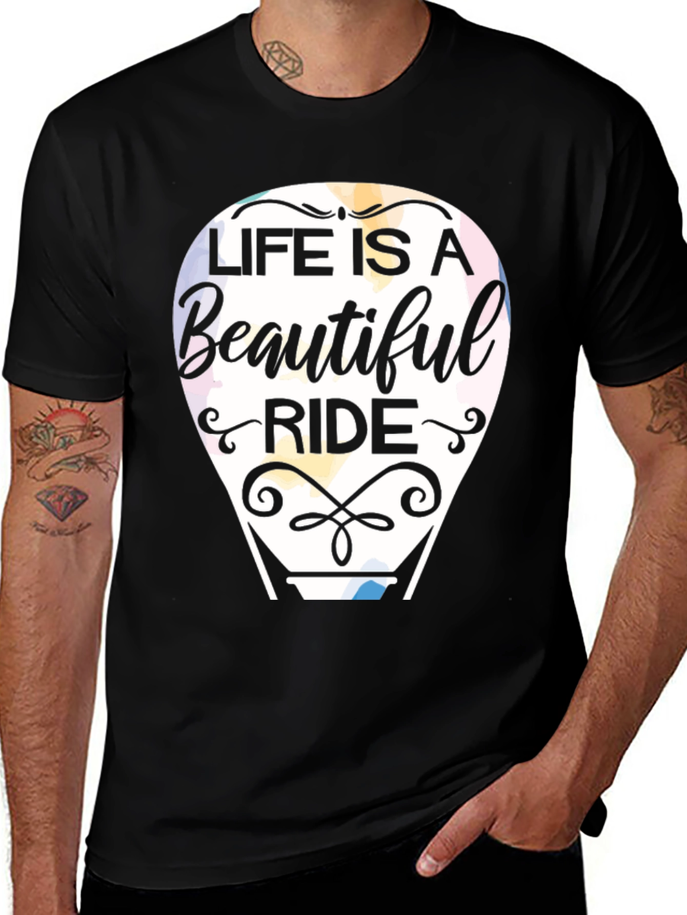 Variant 20 of Life Is A Beautiful Ride Graphic T-Shirt