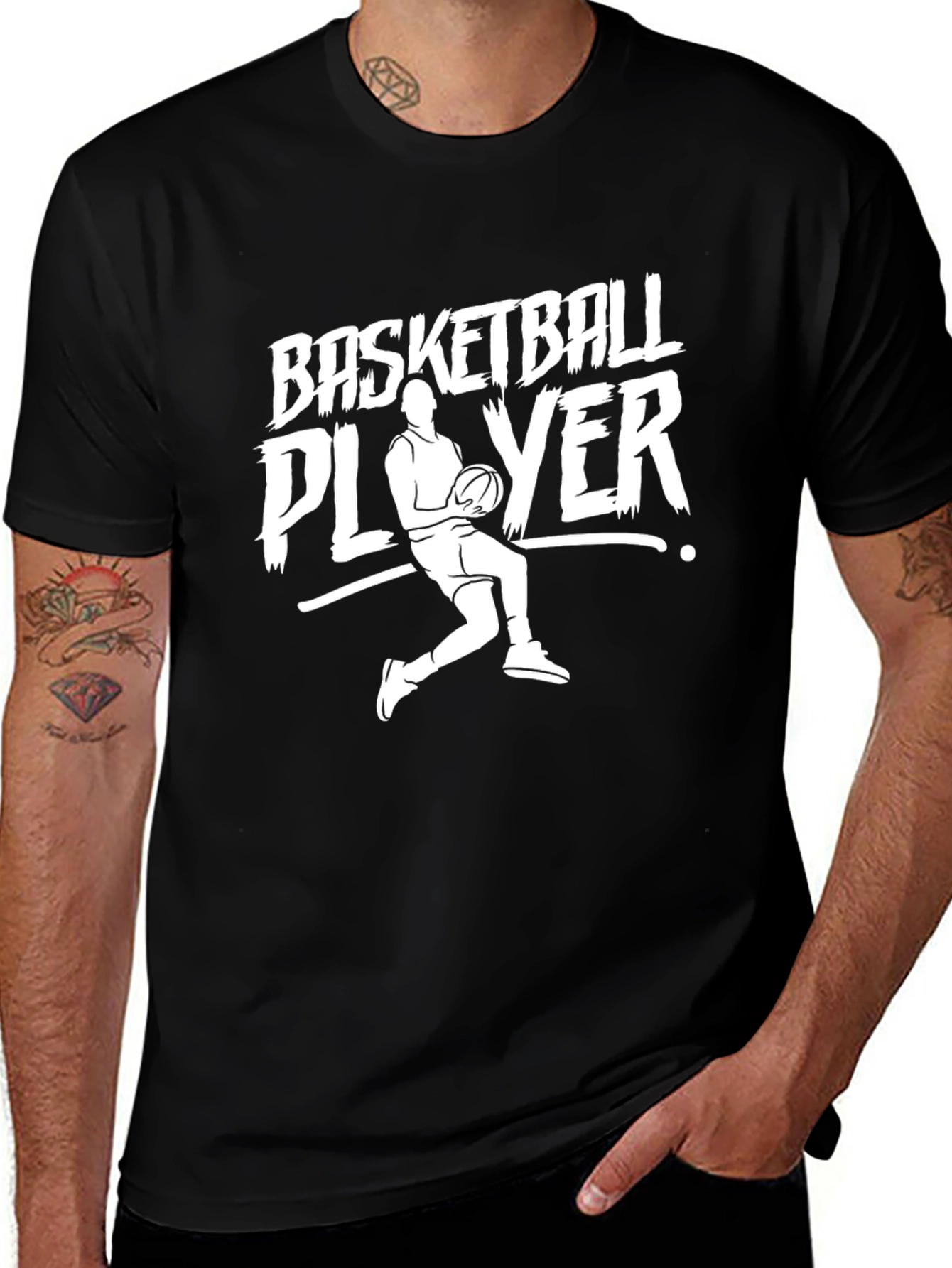 Basketball Player Graphic Tee - Cool Casual Style