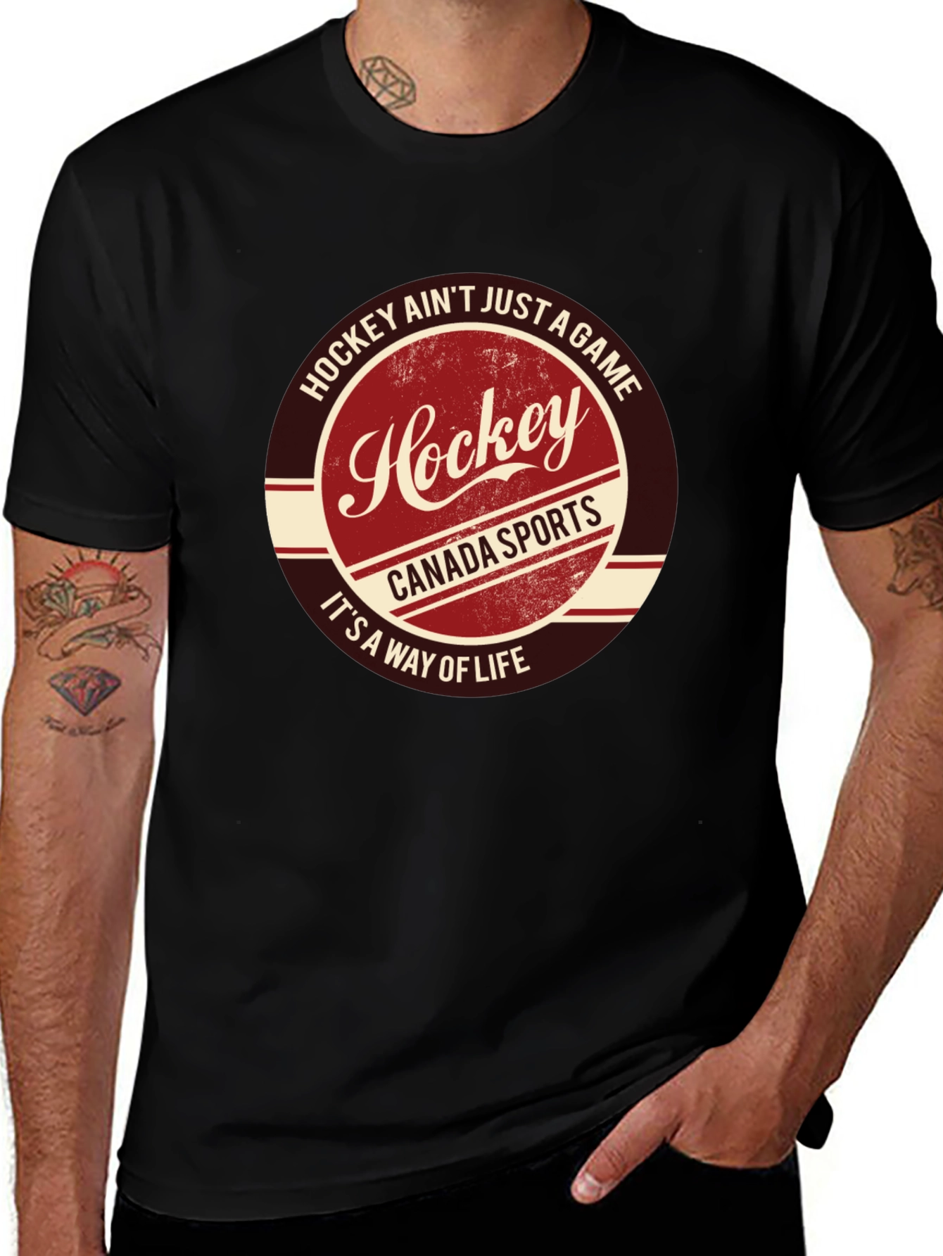 Variant 6 of Hockey Lifestyle T-Shirt - Canada Sports Tee