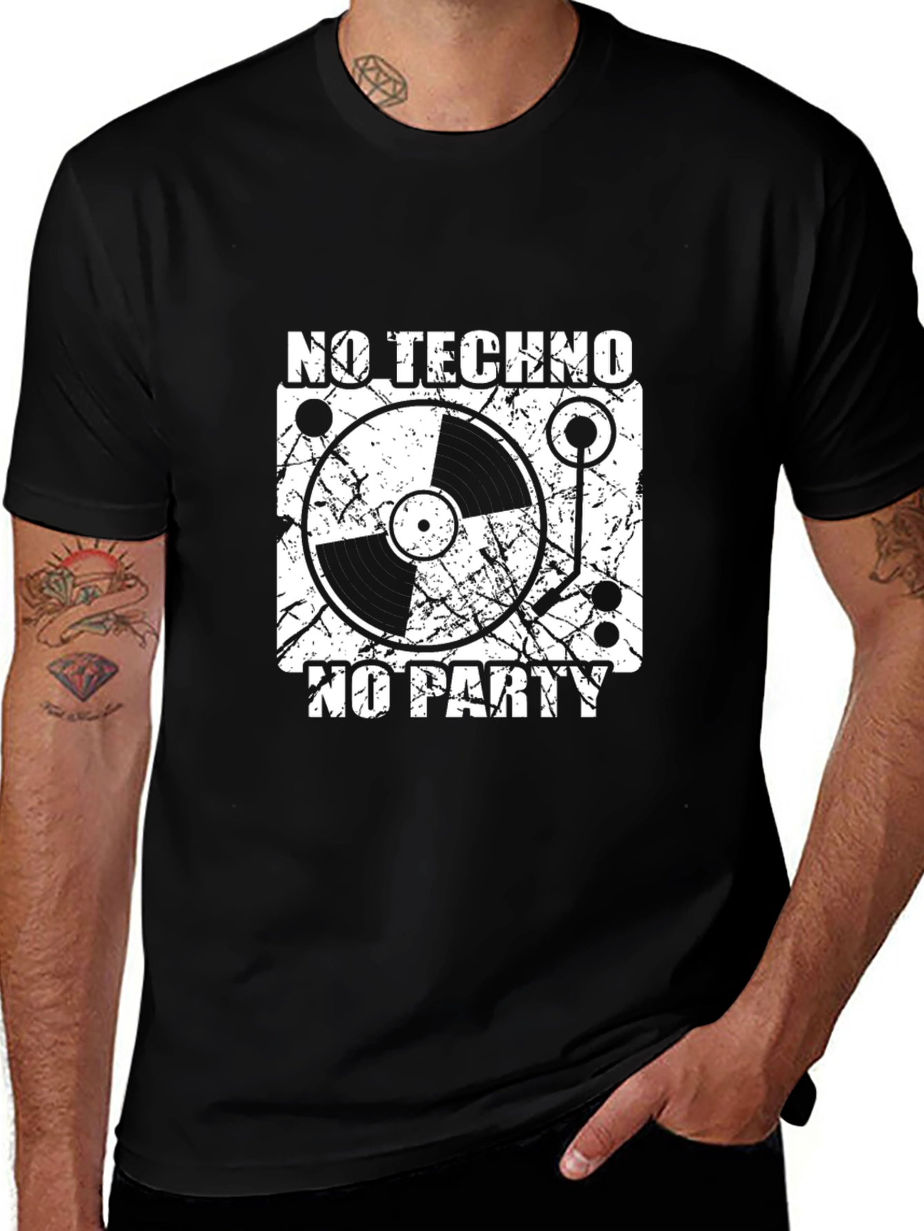 Variant 24 of No Techno No Party Graphic Tee