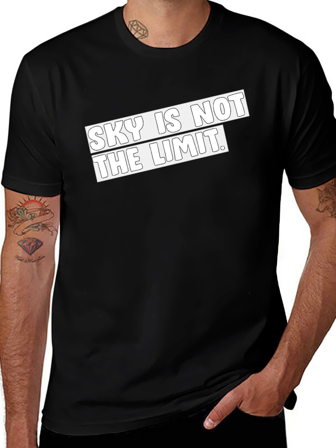Black Sky is Not the Limit Graphic T-Shirt - Black main image