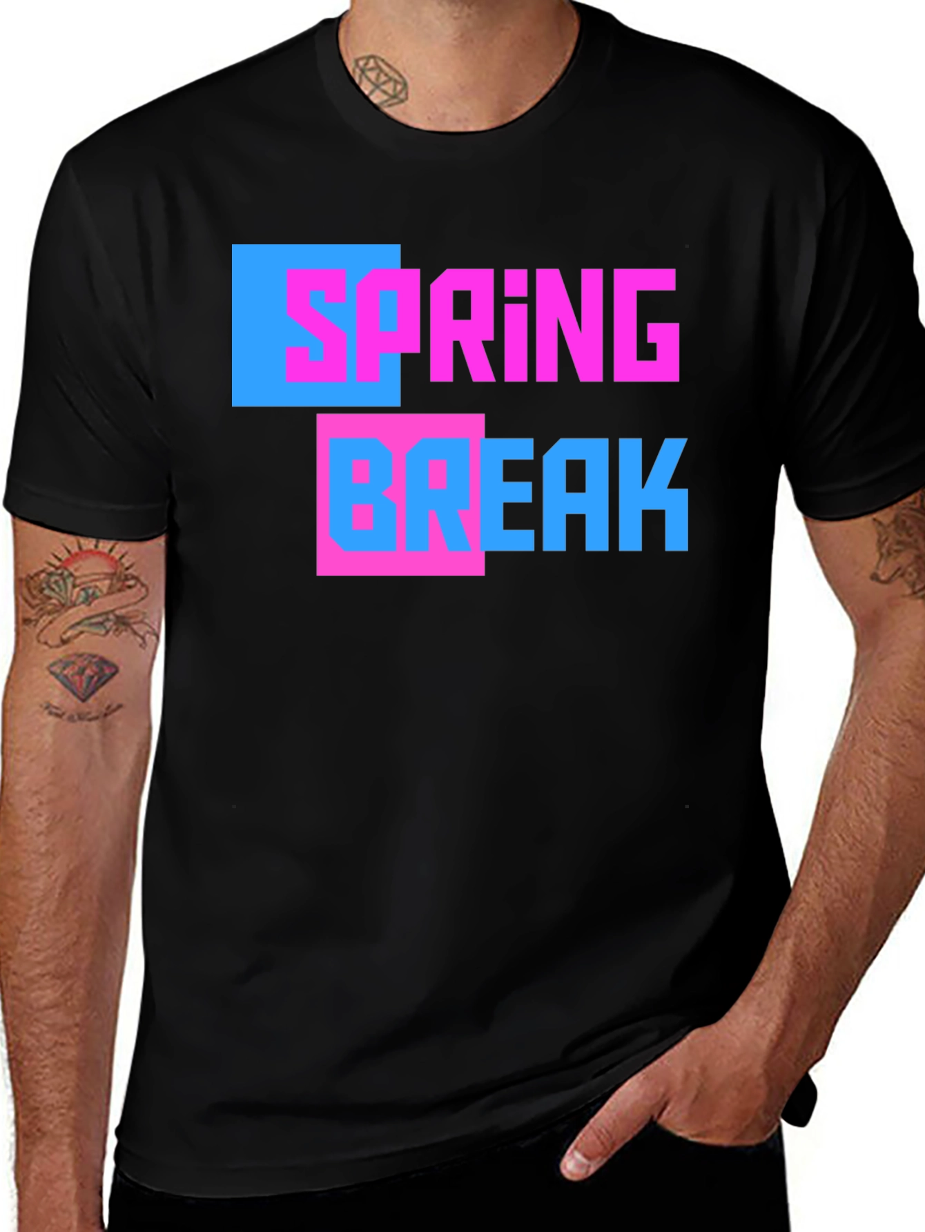 Spring Break Graphic Tee - Trendy Vacation T-Shirt
