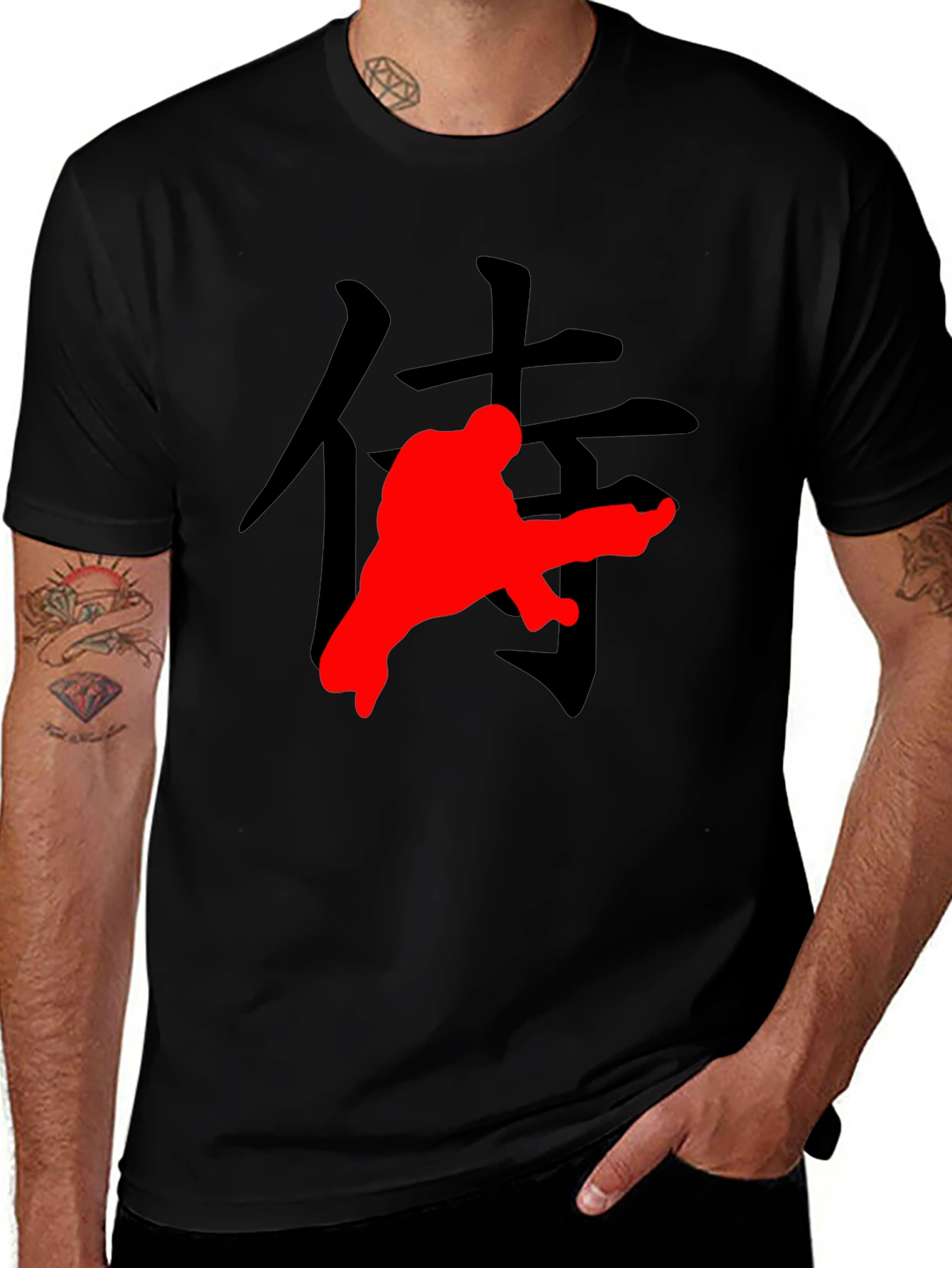 Variant 20 of Karate Kanji Graphic Tee - Martial Arts Style