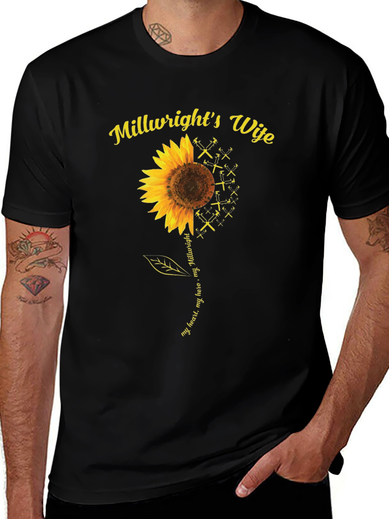 Variant 3 of Millwright's Wife Sunflower Graphic Tee