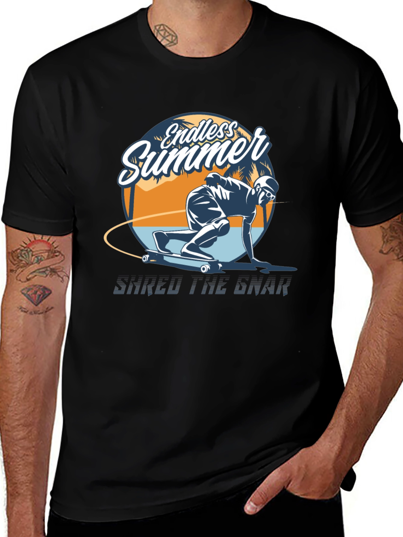 Variant 25 of Endless Summer Skateboarder Graphic T-Shirt