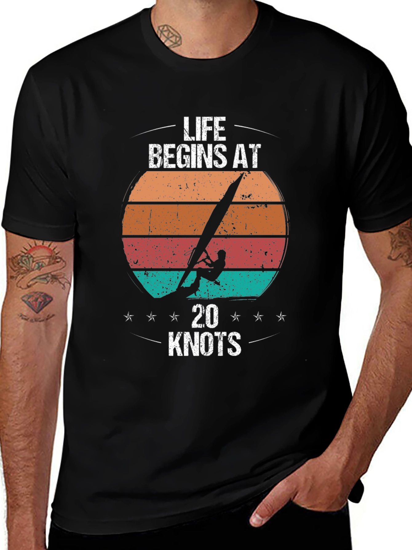 Variant 3 of Life Begins At 20 Knots T-Shirt